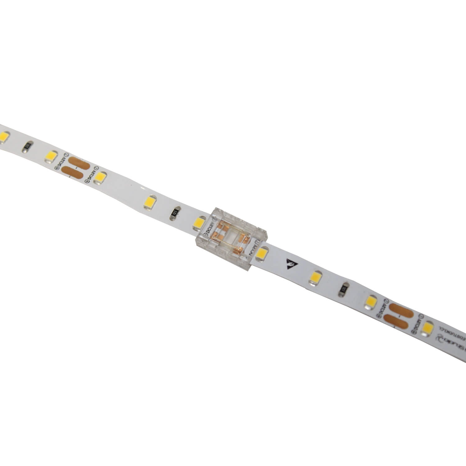 CONECTOR RECTO 10MM LED STUDIO TIPO CLIP PARA CINTA CONTINUA TRANSPARENTE