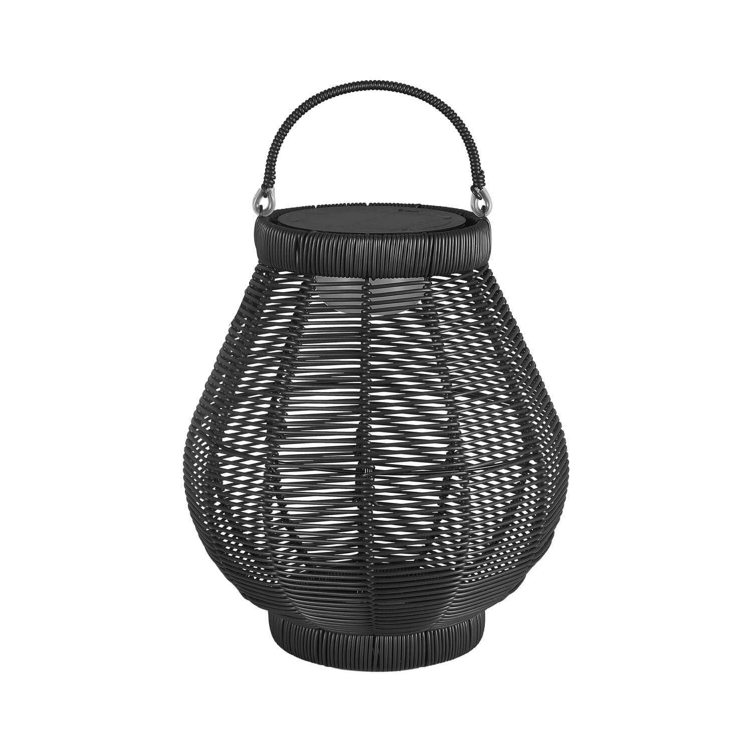 LÁMPARA PORTATIL LED STUDIO RATÁN ANNIE RECARGABLE SOLAR 150LM 2.4W LUZ CÁLIDA (3000K) IP65 NEGRO