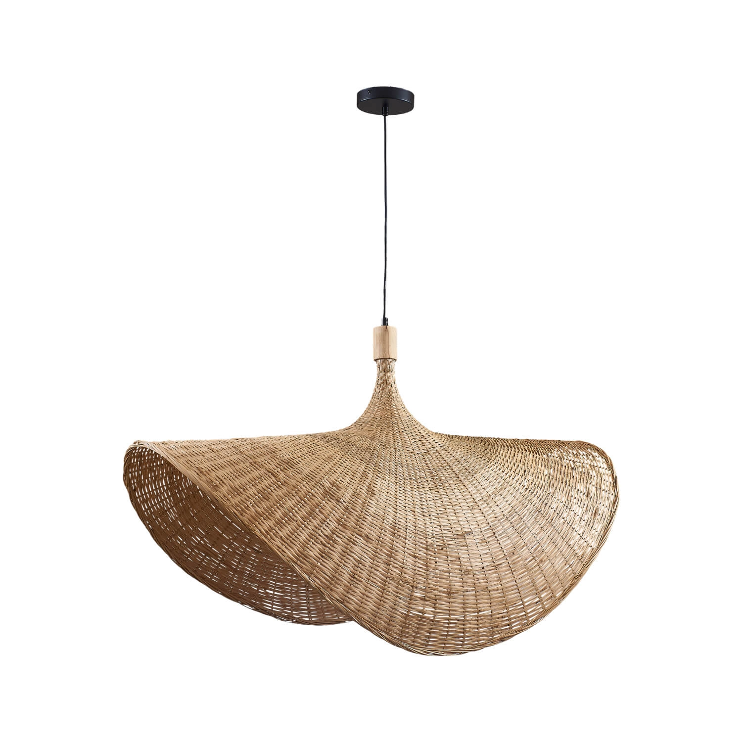 LÁMPARA COLGANTE LED STUDIO BAMBOO LARGE CAFÉ