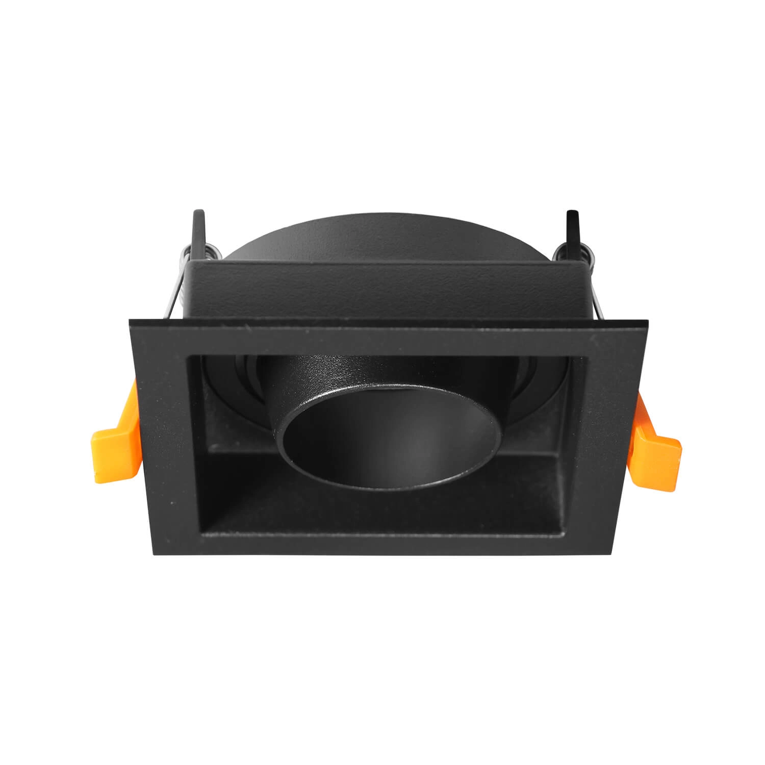 PORTA GU10 LED STUDIO CUADRADO PARA MÓDULO DIRIGIBLE HONDO (SIN AMPOLLETA GU10 INCLUYE CONECTOR) NEGRO