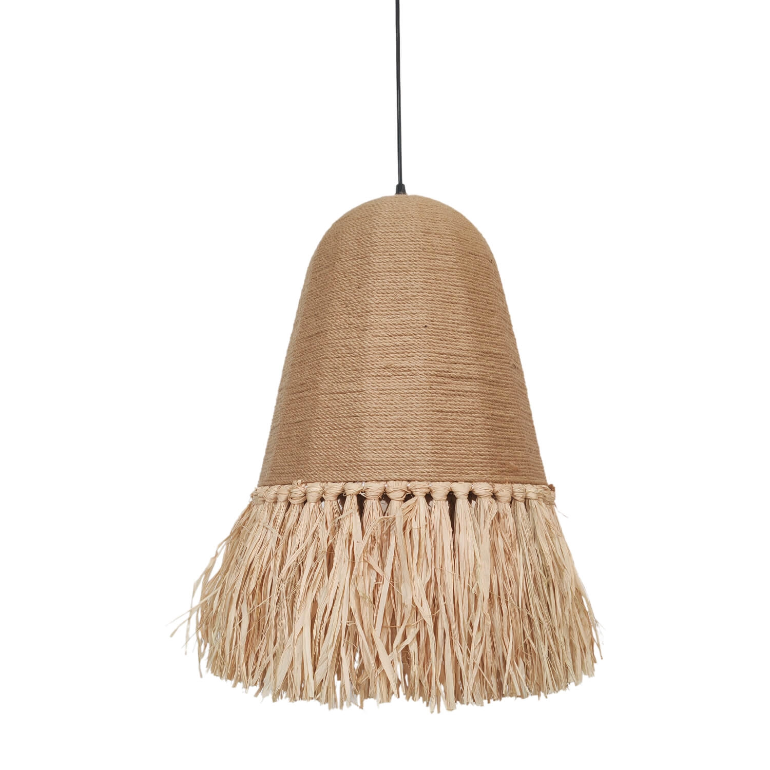 LÁMPARA COLGANTE LED STUDIO BALI RATÁN 10.5W LUZ CÁLIDA (3000K) CAFÉ CLARO