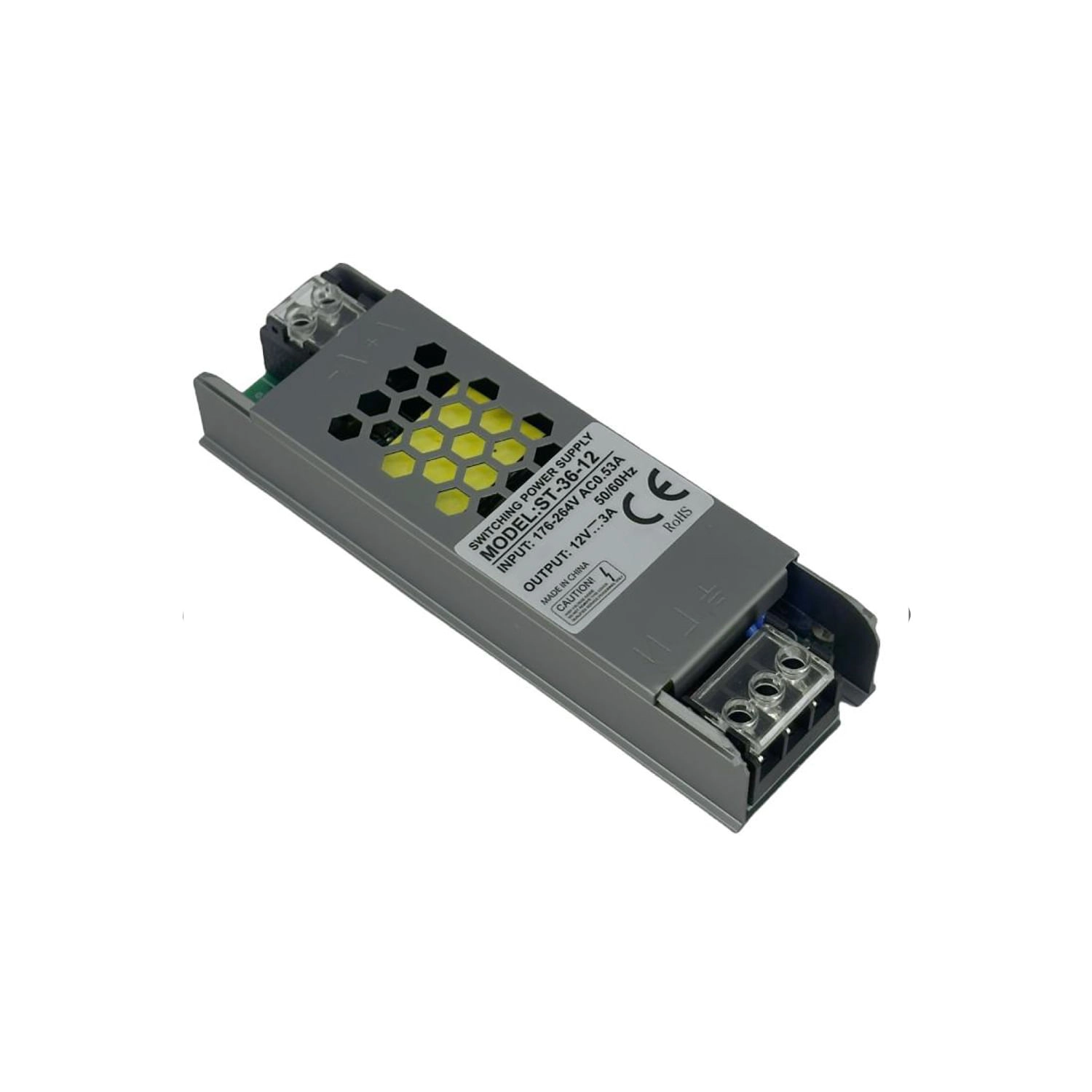 FUENTE DE PODER LED STUDIO SLIM 36W 12V 3A GRIS