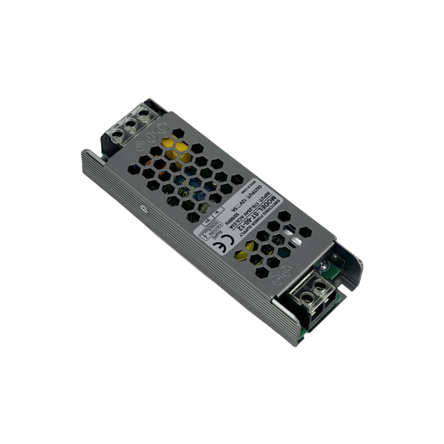 FUENTE DE PODER LED STUDIO SLIM 60W 12V 5A GRIS
