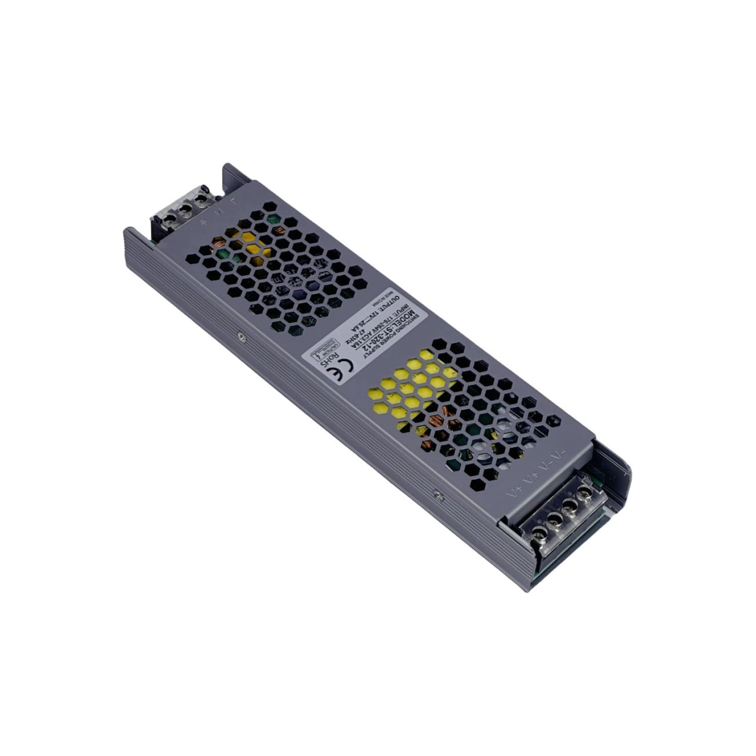 FUENTE DE PODER LED STUDIO SLIM 320W 12V 26.7A GRIS