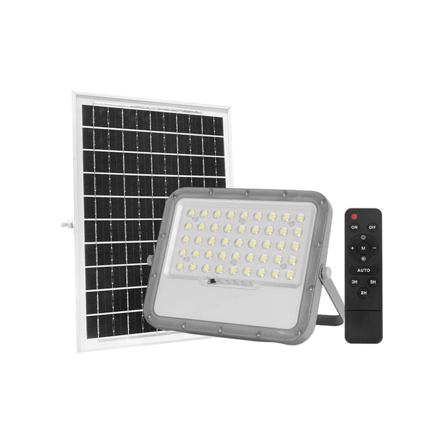 PROYECTOR SOLAR LED STUDIO 400W LUZ FRÍA (6000K) IP65 GRIS