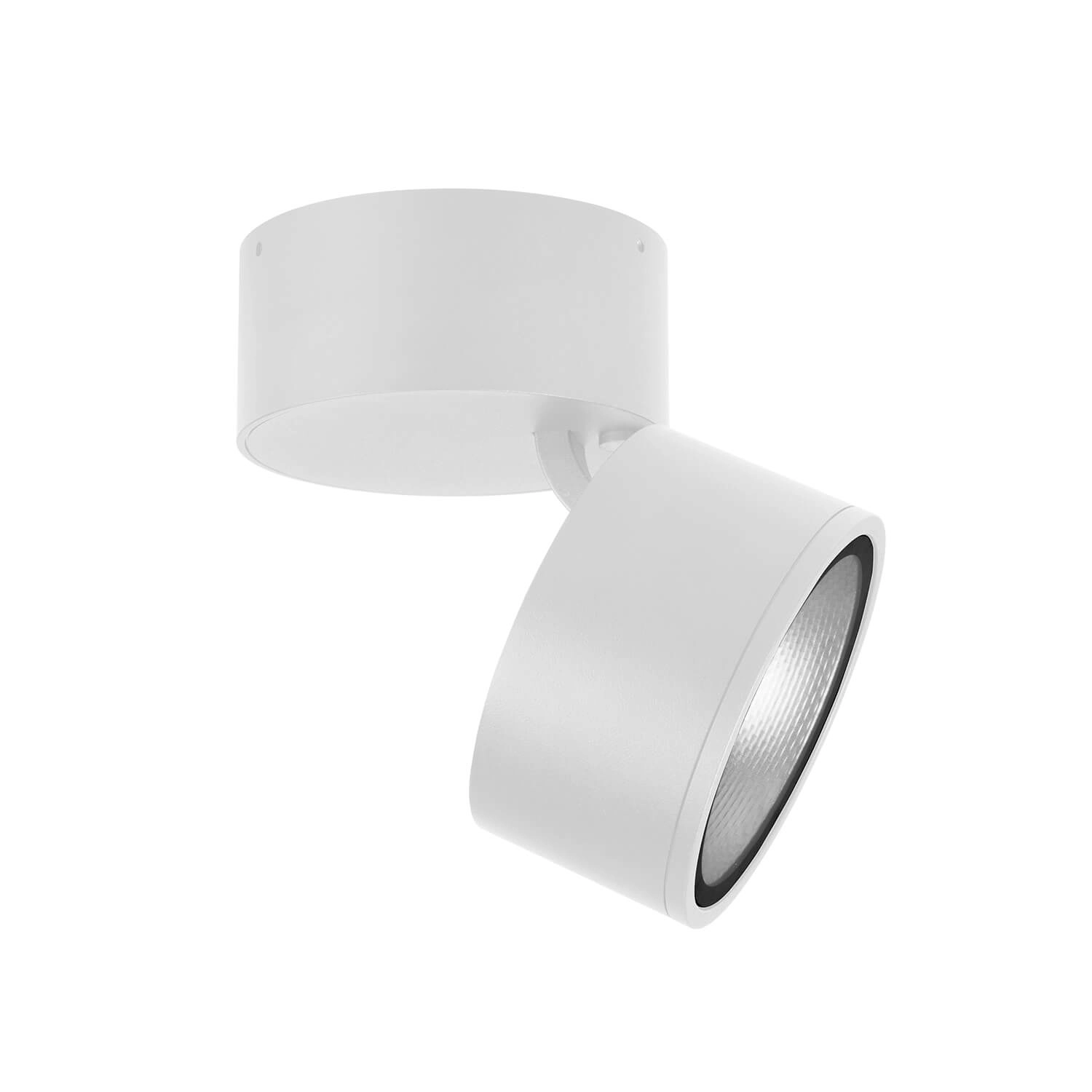 FOCO SOBREPUESTO CIELO / MURO LED STUDIO REDONDO DIRIGIBLE 12W LUZ CÁLIDA (3000K) IP44 BLANCO