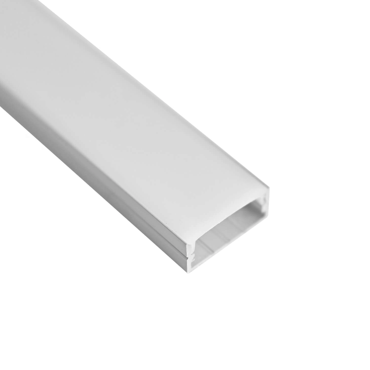 PERFIL PARA CINTA LED STUDIO SOBREPUESTO 2 METROS IP54 H98 235x200 CM PLATEADO