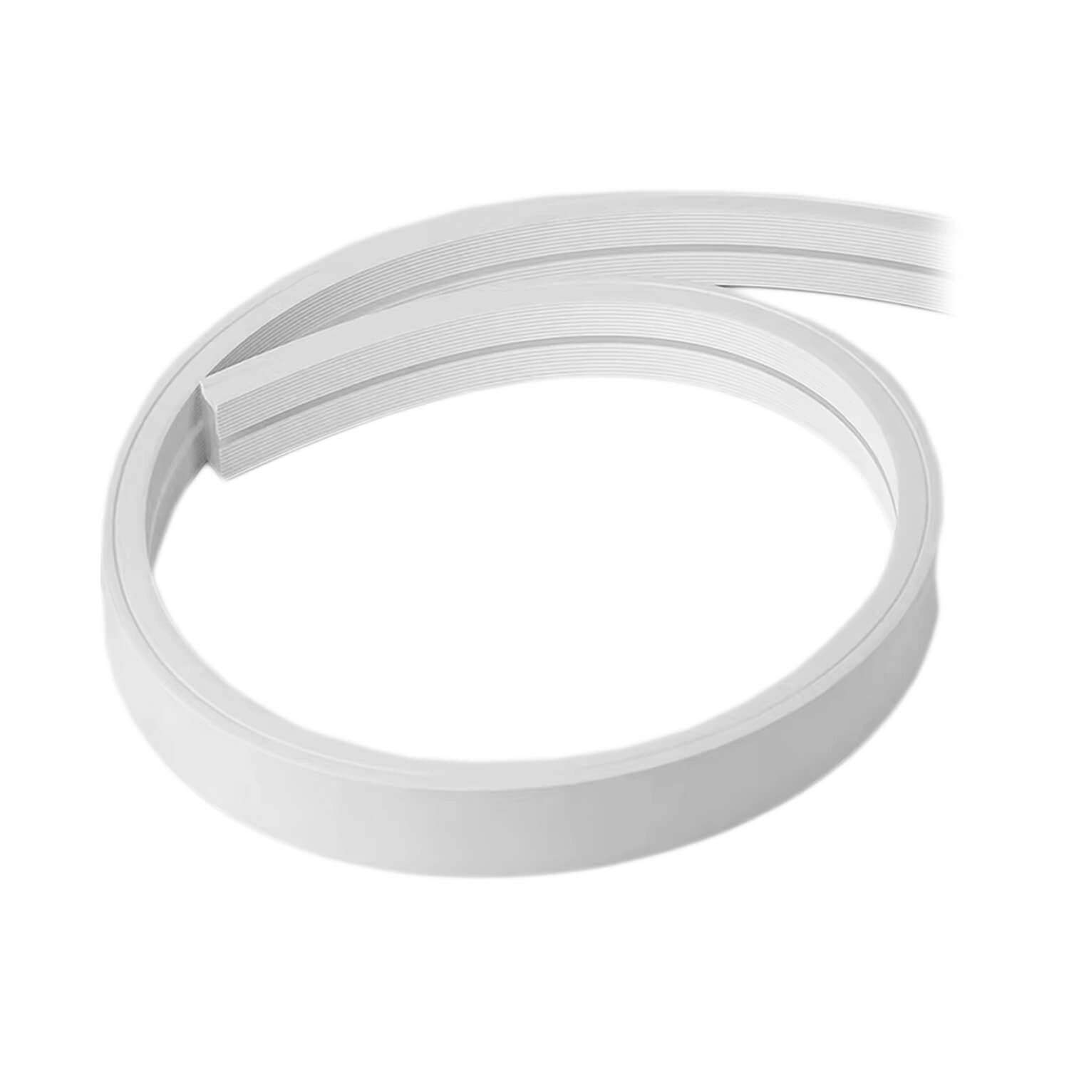 PERFIL FLEXIBLE DE SILICONA PARA CINTA LED STUDIO 10 MTS IP67 (NO INCLUYE CINTA LED) H14 20x1000 CM BLANCO