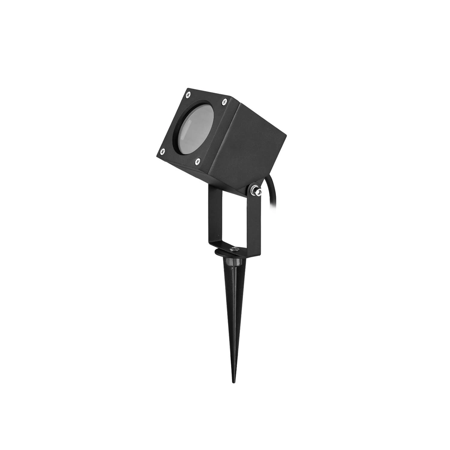 FOCO ESTACA LED STUDIO CUBO IP65 (NO INCLUYE AMPOLLETA GU10) NEGRO