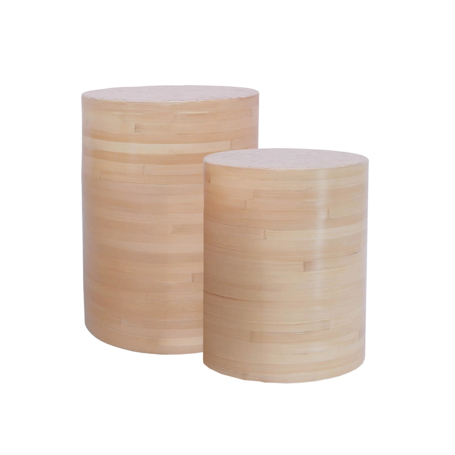 POUF LED STUDIO CÁI BAMBÚ VIETCOO VIETNAM ALTO + MEDIANO DORADO