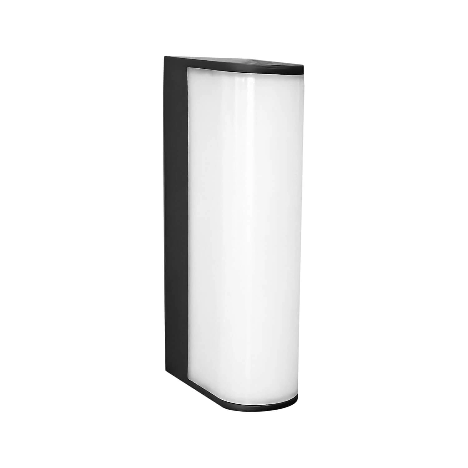 APLIQUÉ MURO LED STUDIO DIFUSOR 12W LUZ CÁLIDA (3000K) IP44 NEGRO