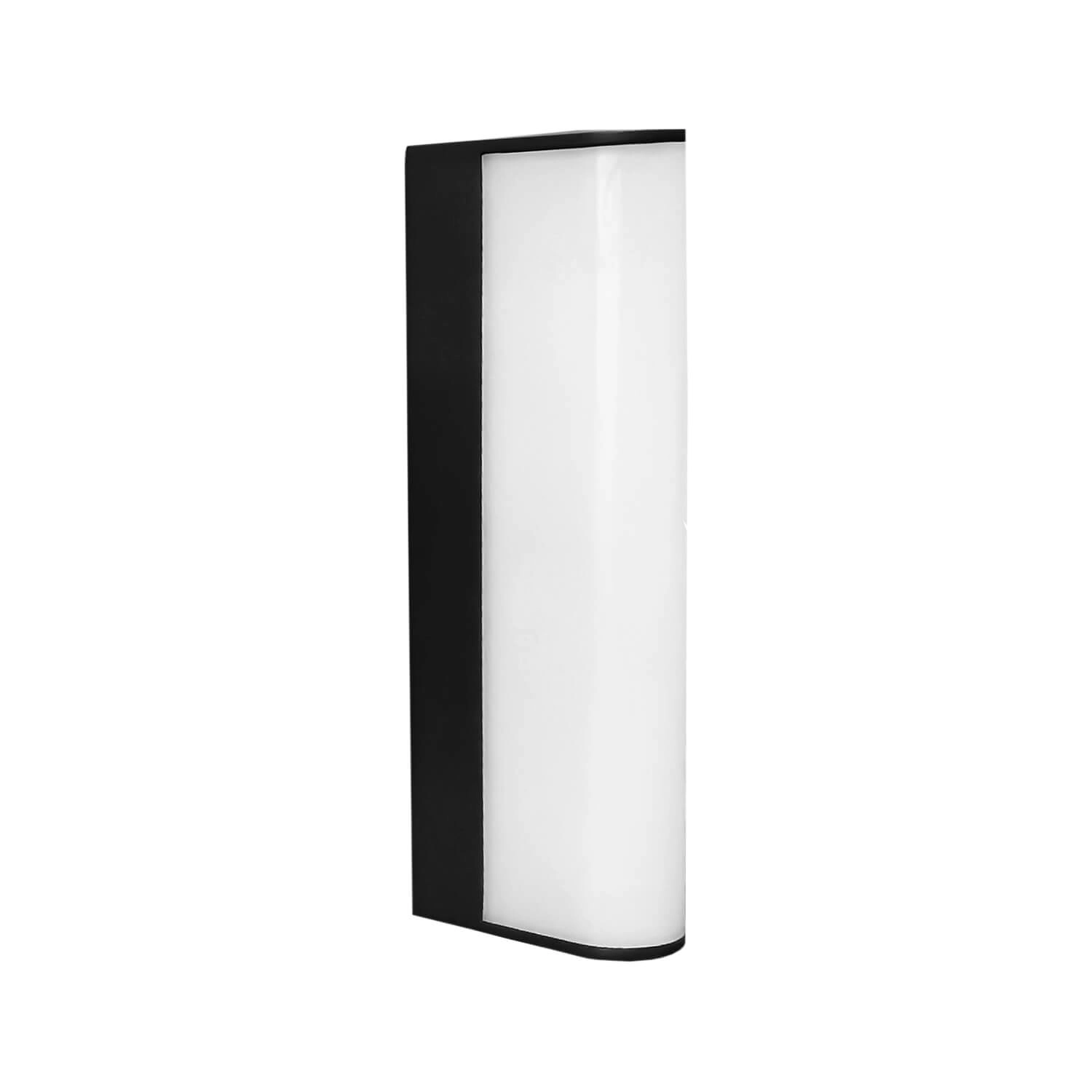 APLIQUÉ MURO LED STUDIO DIFUSOR 24W LUZ CÁLIDA (3000K) IP44 NEGRO