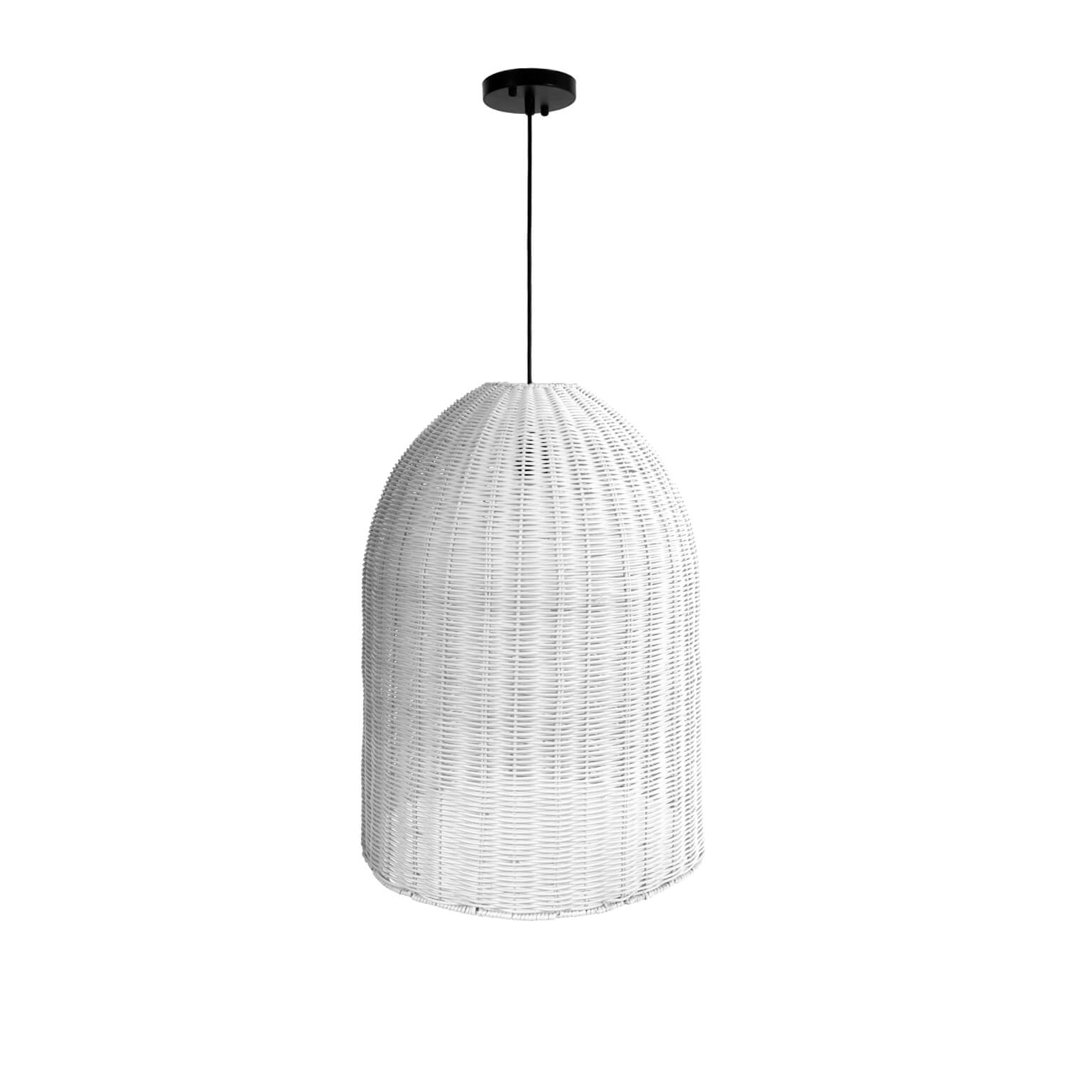 LÁMPARA COLGANTE LED STUDIO RATTAN MÁY VIETCOO VIETNAM (SIN AMPOLLETA E27) BLANCO
