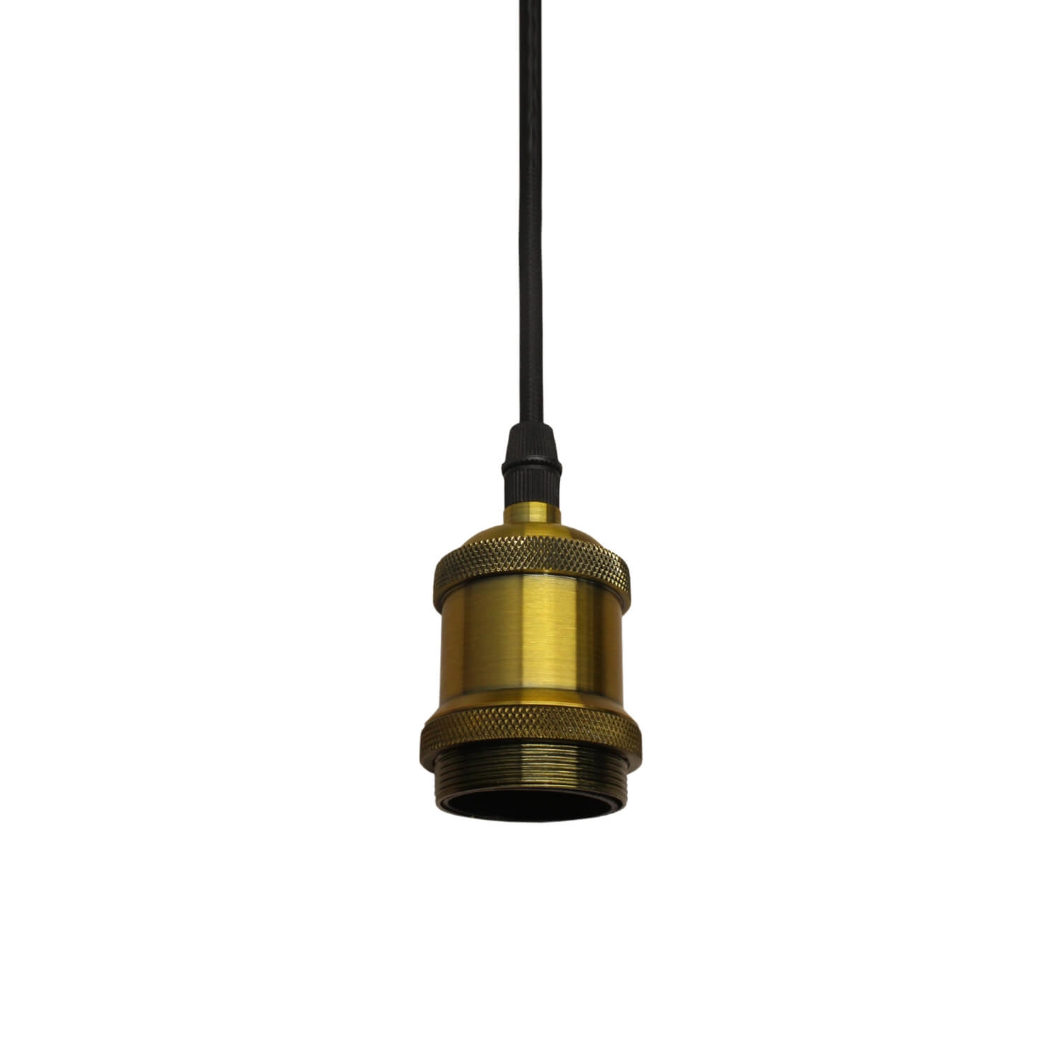 SOQUETE PARA LÁMPARA COLGANTE E27 LED STUDIO DORADO NEGRO