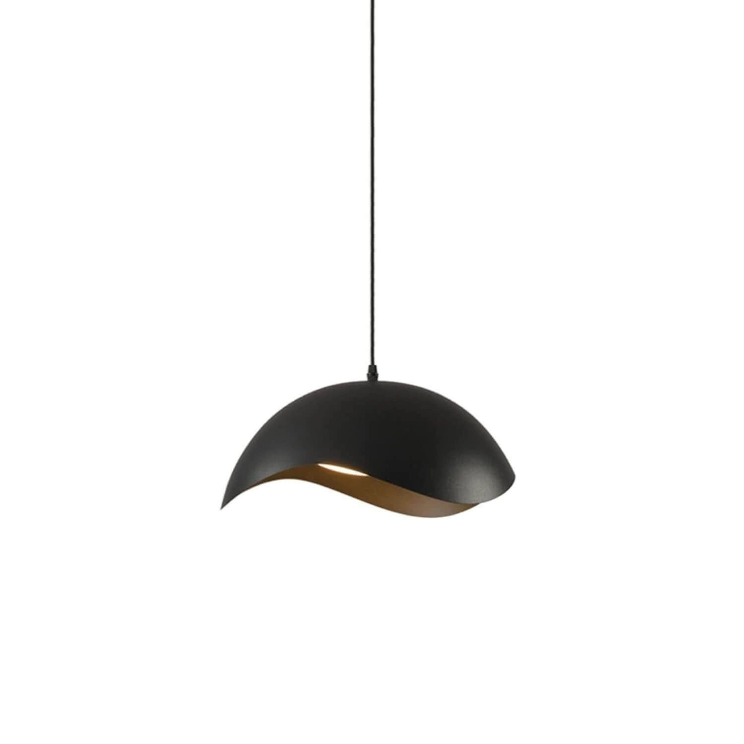LÁMPARA COLGANTE LED STUDIOS HELIOS (SIN AMPOLLETA E27) NEGRO DORADO