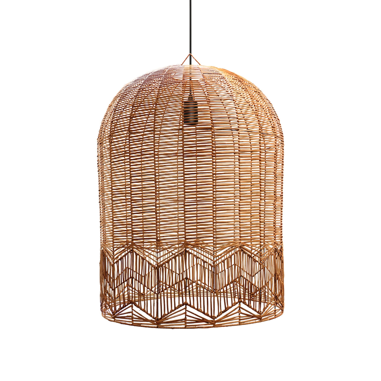 LÁMPARA COLGANTE LED STUDIO MIMBRE ENCANTO ANDINO M (SIN AMPOLLETA E27) BEIGE