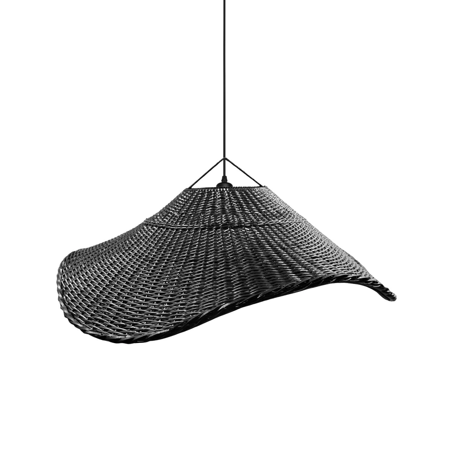 LÁMPARA COLGANTE LED STUDIO MIMBRE ALERO DE LUZ S (SIN AMPOLLETA) NEGRO