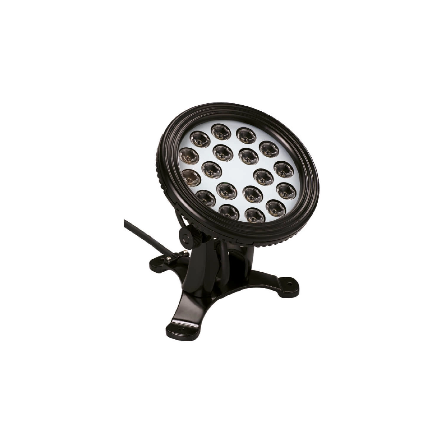 FOCO AQUA SUMERGIBLE LED STUDIO 23W LUZ CÁLIDA (2700K) A CÁLIDA (3000K) 24V IP68 NEGRO