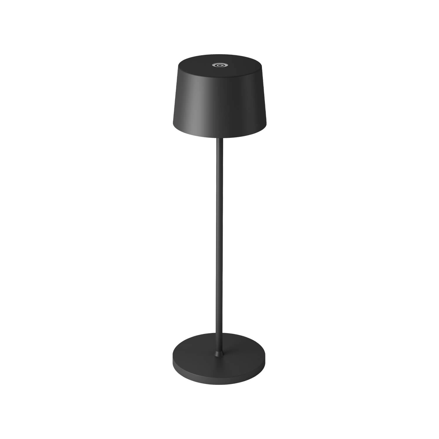 LÁMPARA DE MESA LED STUDIO TUBO PORTÁTIL 3.5W LUZ CÁLIDA (2200K) A CÁLIDA (2700K) CCT IP65 GRIS OSCURA