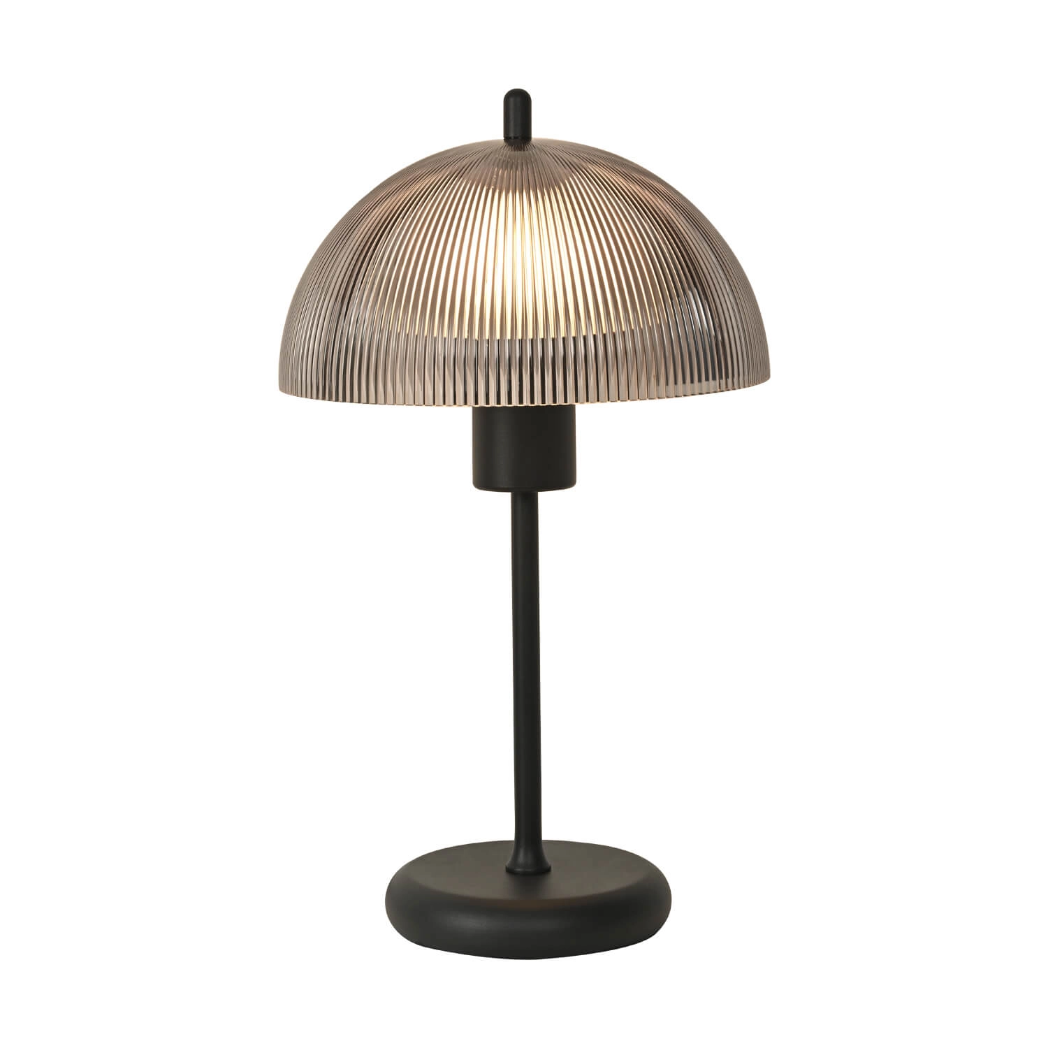 LÁMPARA DE MESA LED STUDIO VALENTINA 50CM (SIN AMPOLLETA E27) GRIS AHUMADO