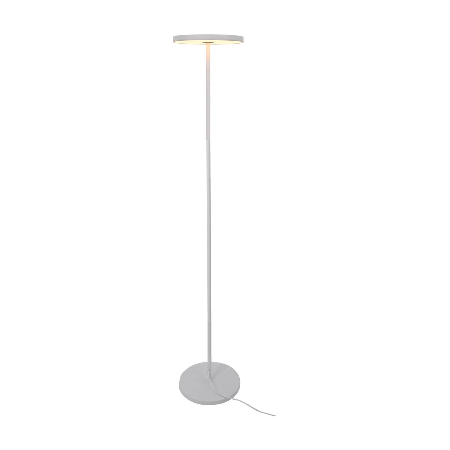 LÁMPARA DE PIE LED STUDIO BRUNO 18W LUZ CÁLIDA (3000K) 155 CM BLANCA