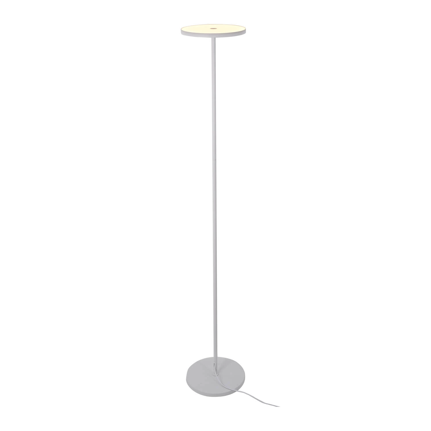 LÁMPARA DE PIE LED STUDIO BRUNO 18W LUZ CÁLIDA (3000K) 180 CM BLANCA