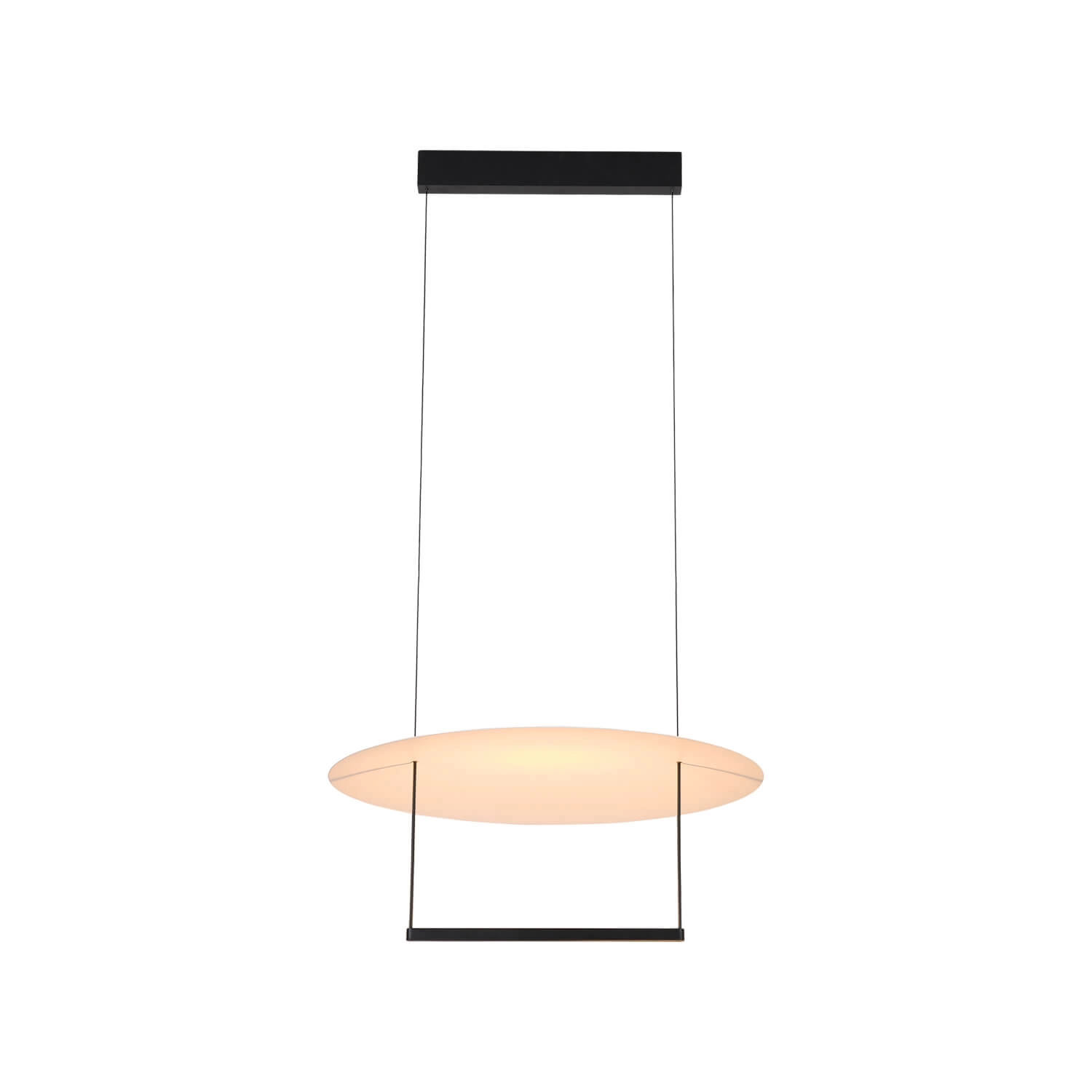 LÁMPARA COLGANTE LED STUDIO MARCUS 23W LUZ CÁLIDA (3000K) BLANCA NEGRO