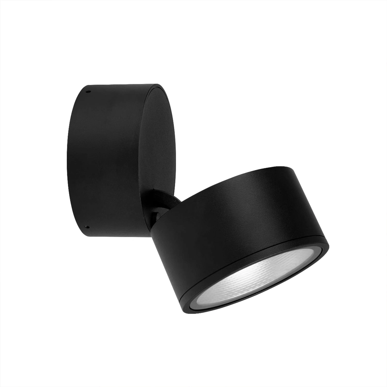 FOCO SOBREPUESTO CIELO / MURO LED STUDIO REDONDO DIRIGIBLE 24W LUZ CÁLIDA (3000K) IP44 NEGRO