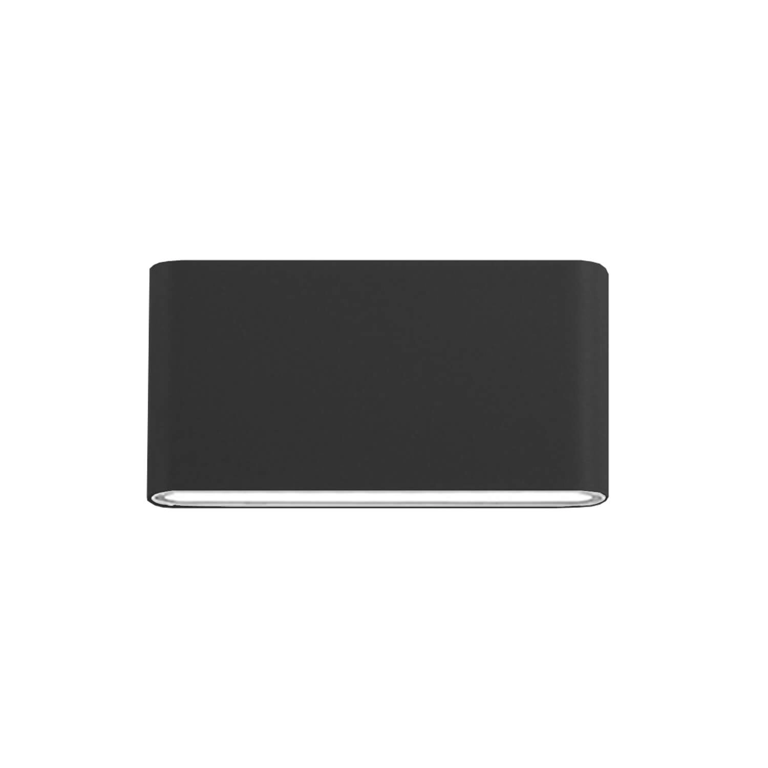 APLIQUÉ MURO LED STUDIO BIFOCAL RECTANGULAR 6W LUZ CÁLIDA (3000K) IP65 NEGRO