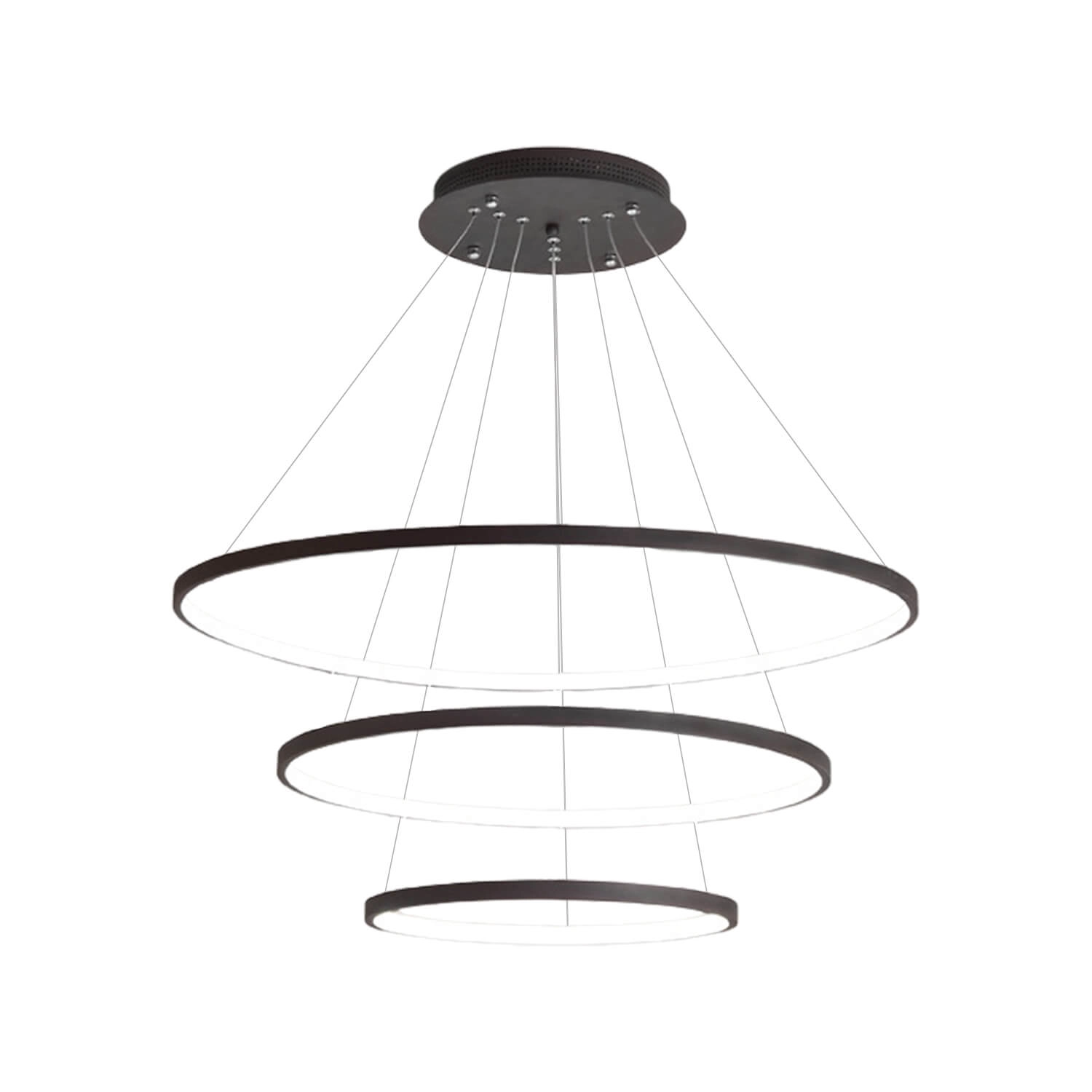 LÁMPARA COLGANTE LED STUDIO TEL AVIV 88W LUZ CÁLIDA (3000K) NEGRA