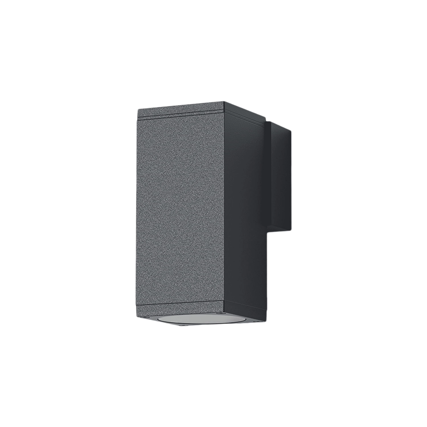 APLIQUÉ MURO LED STUDIO PAULO UNIFOCAL RECTANGULAR IP54 (SIN AMPOLLETA GU10) GRIS OSCURO