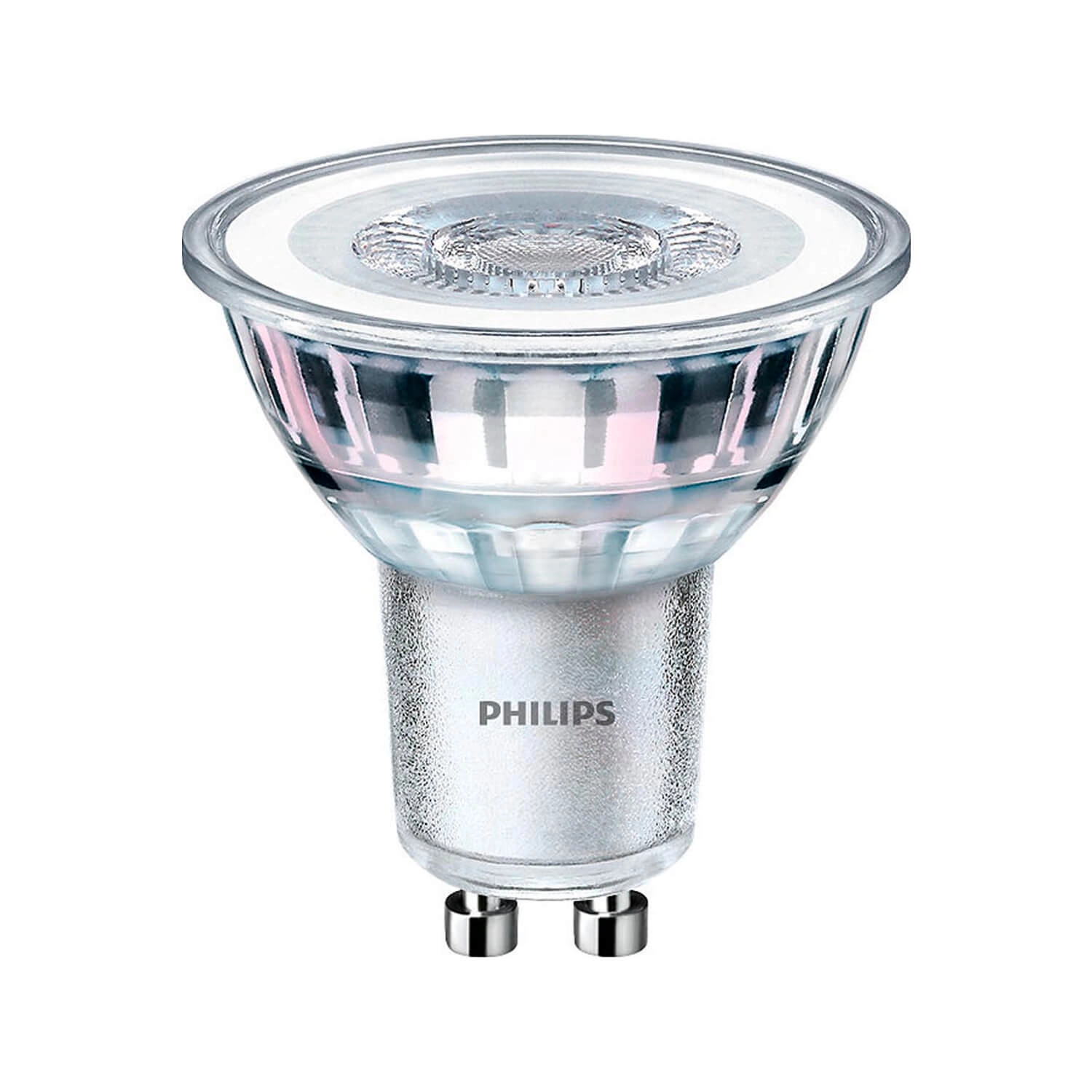 AMPOLLETA GU10 PHILIPS ESSENTIAL 4.6W LUZ CÁLIDA (3000K) GRIS (929001218182)