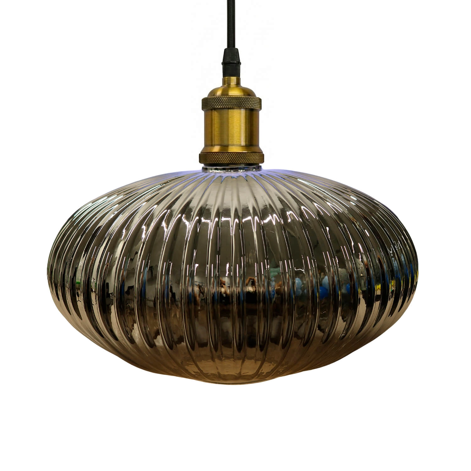 LÁMPARA COLGANTE LED STUDIO ORBE (SIN AMPOLLETA E27) GRIS HUMO
