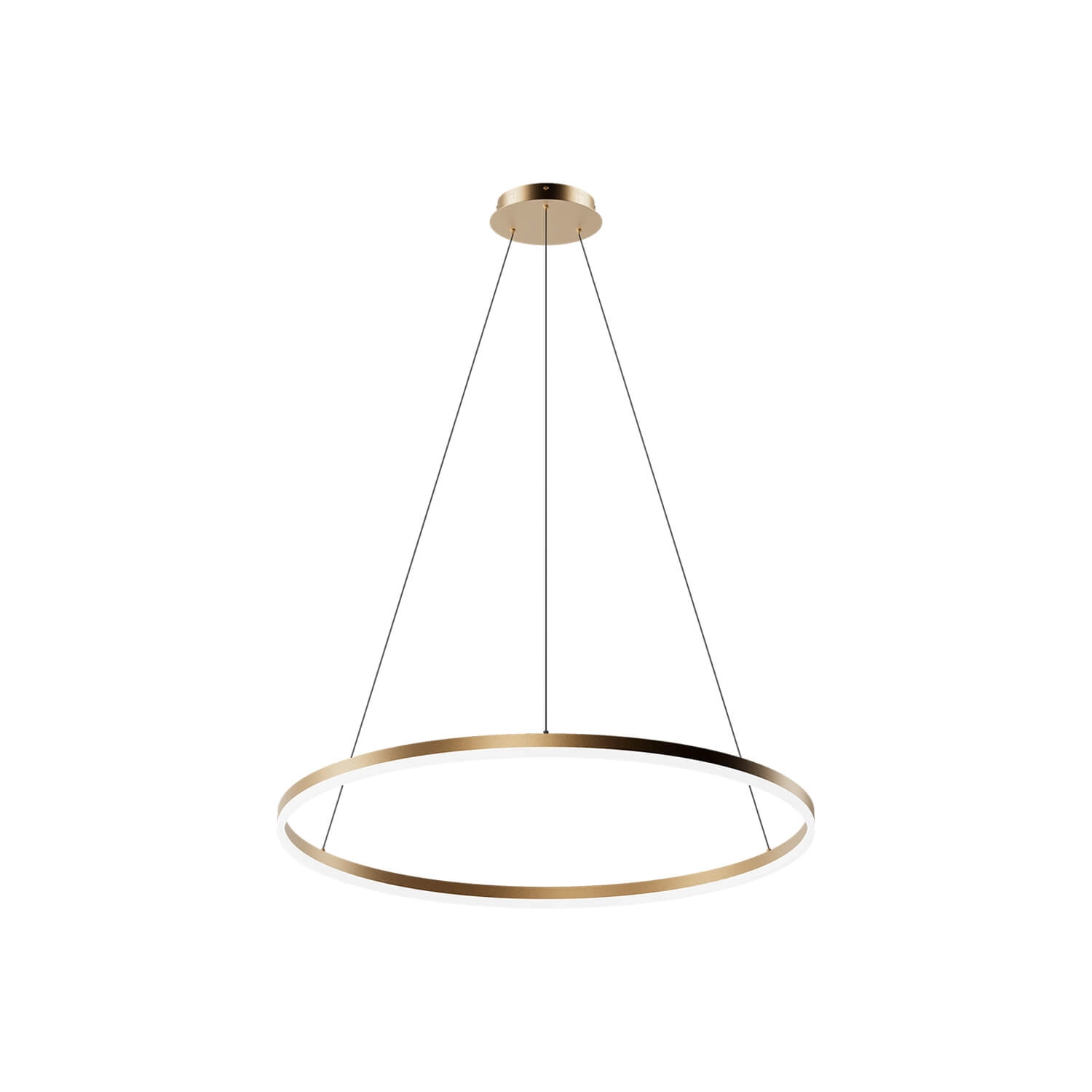LÁMPARA COLGANTE LED STUDIO REDONDA ARO Ø40 30W LUZ CÁLIDA (3000K) DORADO