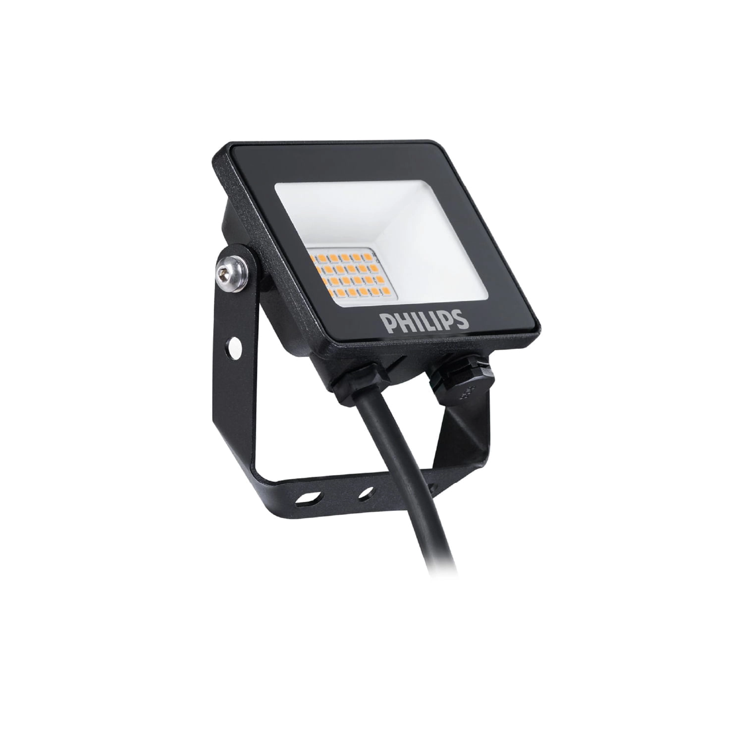 PROYECTOR PHILIPS ESSENTIAL SMARTBRIGHT FLOOD WV 10W LUZ CÁLIDA (3000K) IP65 NEGRO (911401822888)