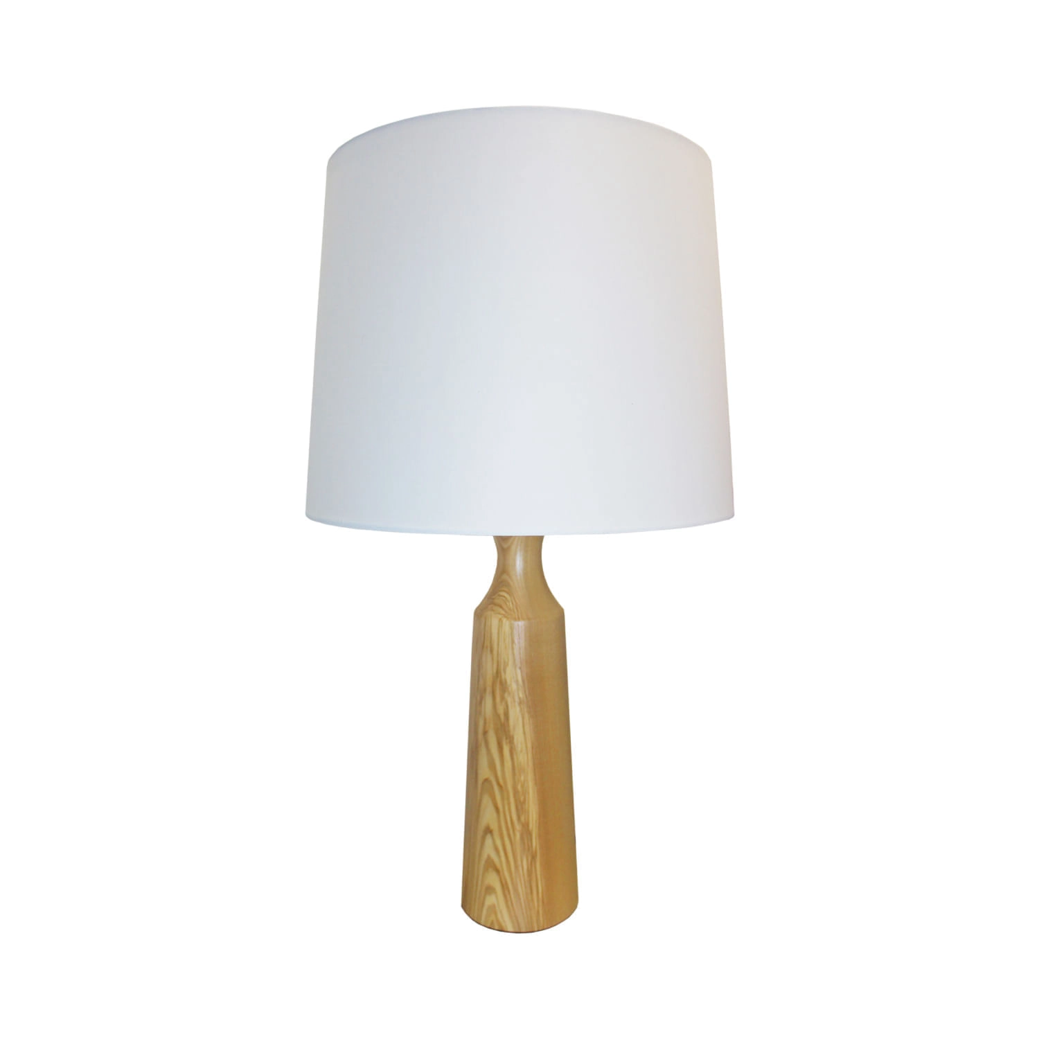LÁMPARA DE MESA LED STUDIO TECA (SIN AMPOLLETA E27) BLANCO MADERA