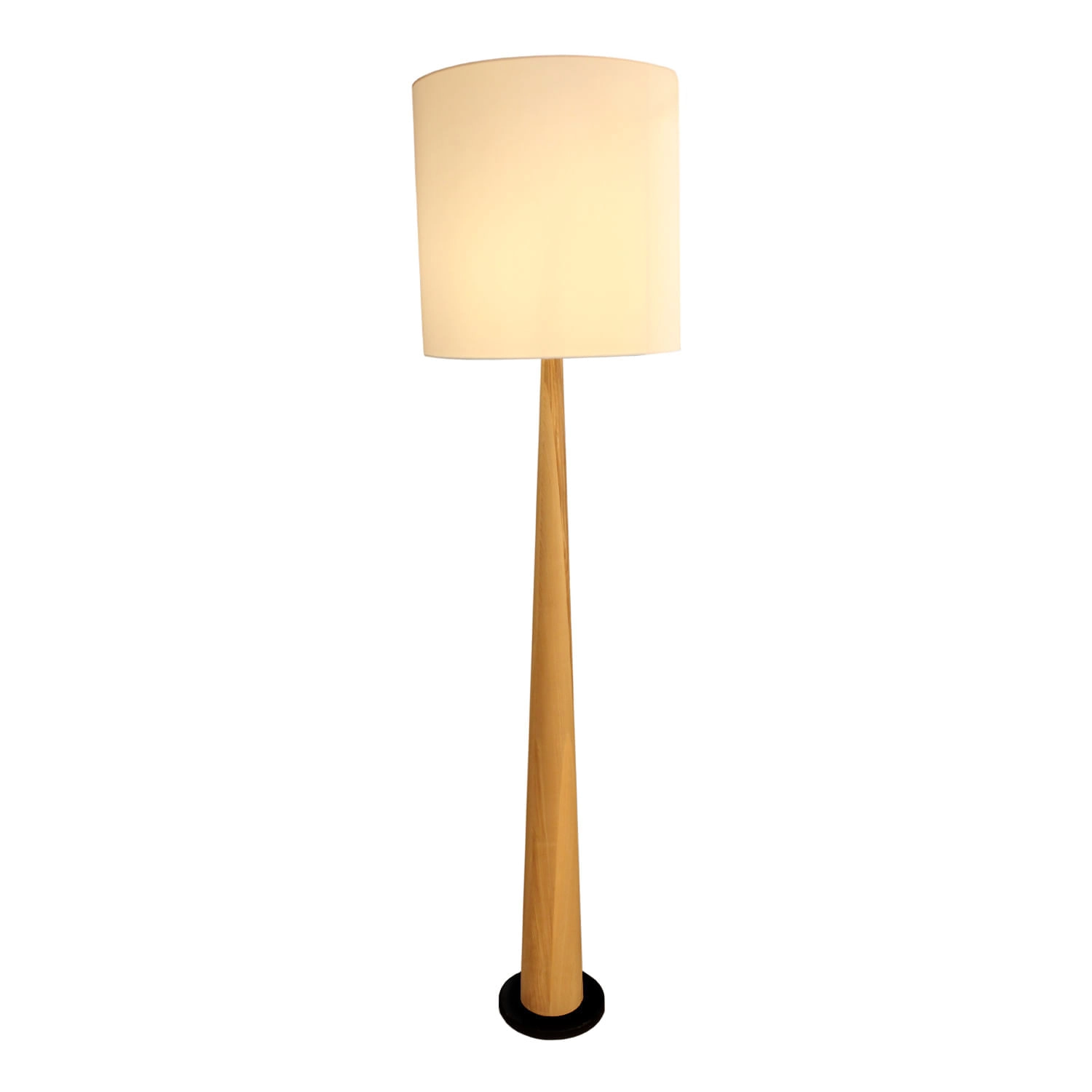 LÁMPARA DE PIE LED STUDIO ZAZ (SIN AMPOLLETA E27) BLANCO MADERA