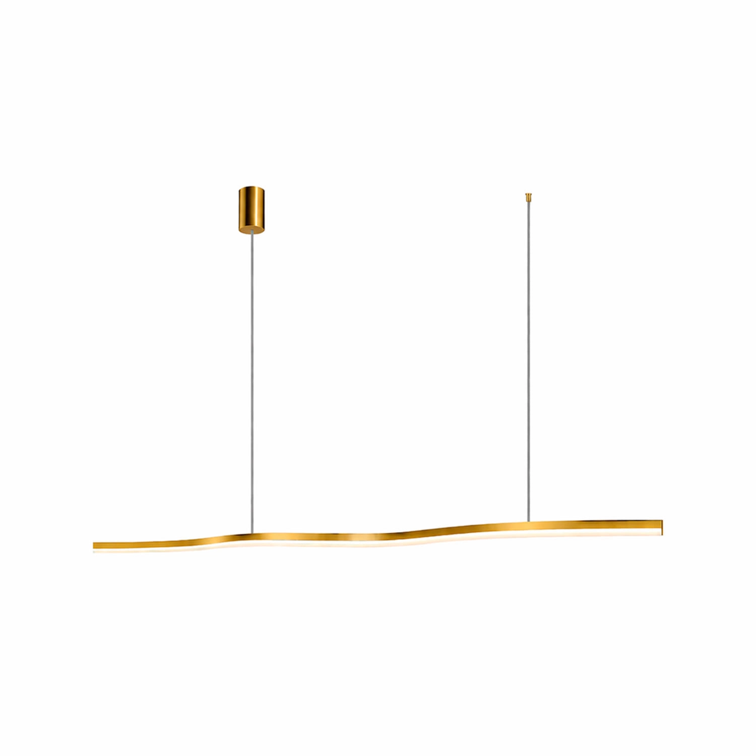 LÁMPARA COLGANTE LED STUDIO VARAL LINEAL 36W LUZ CÁLIDA (3000K) DORADO