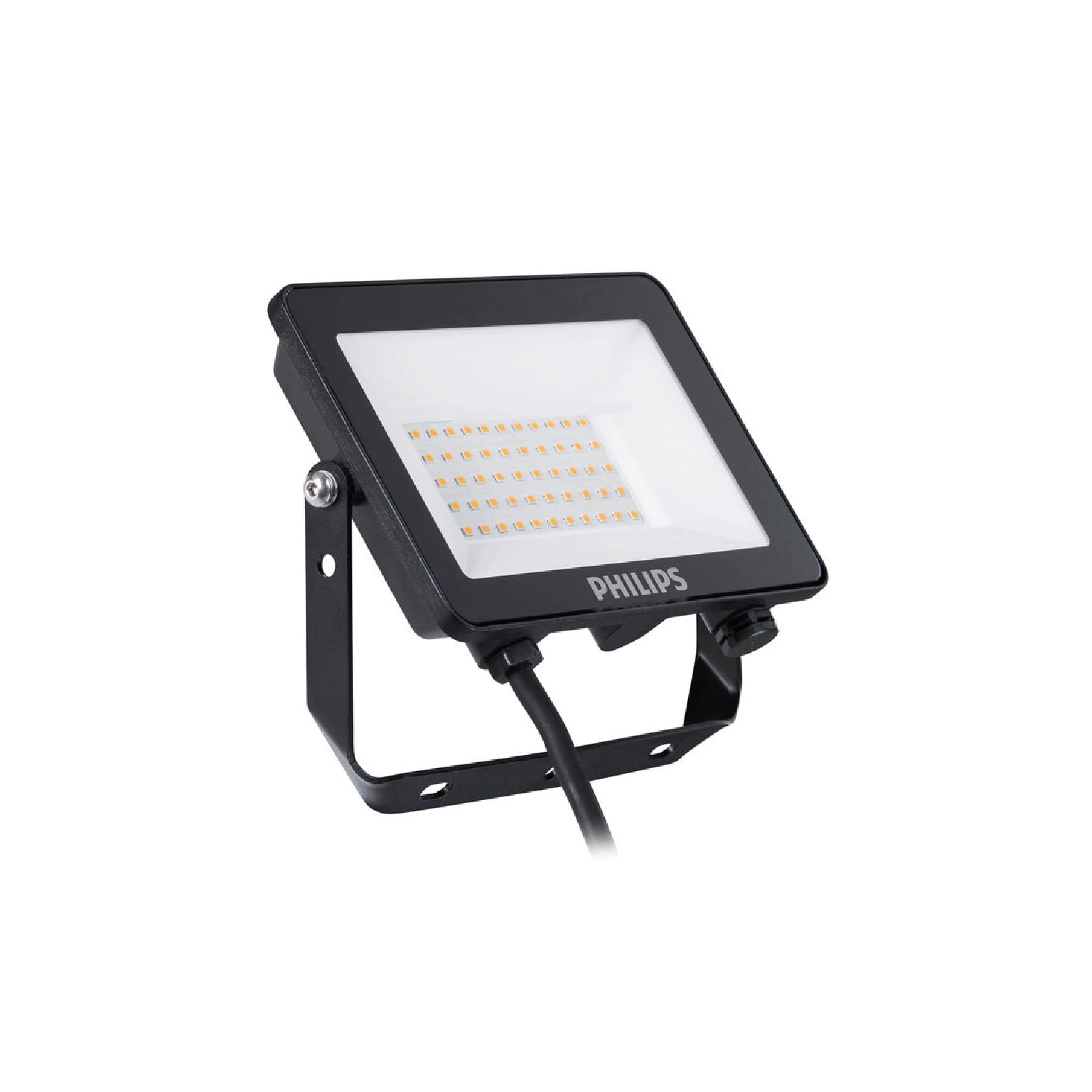 PROYECTOR PHILIPS ESSENTIAL SMARTBRIGHT FLOOD WV DS01 AL 7% 30W LUZ CÁLIDA (2200K) IP65 NEGRO (911401848588)