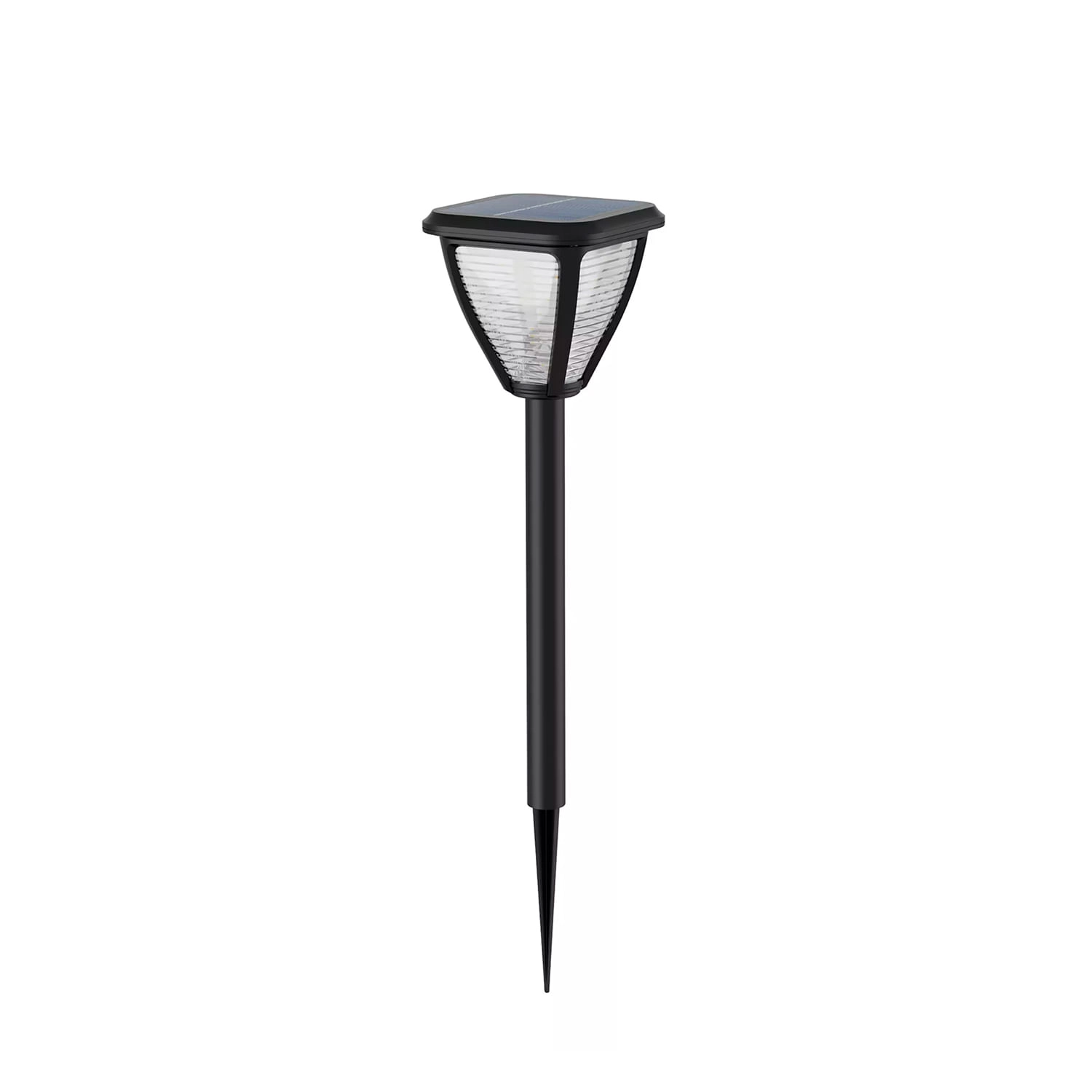 FOCO ESTACA PHILIPS VAPORA SOLAR 1.5W LUZ CÁLIDA (2700K) IP44 NEGRO (929004066601)