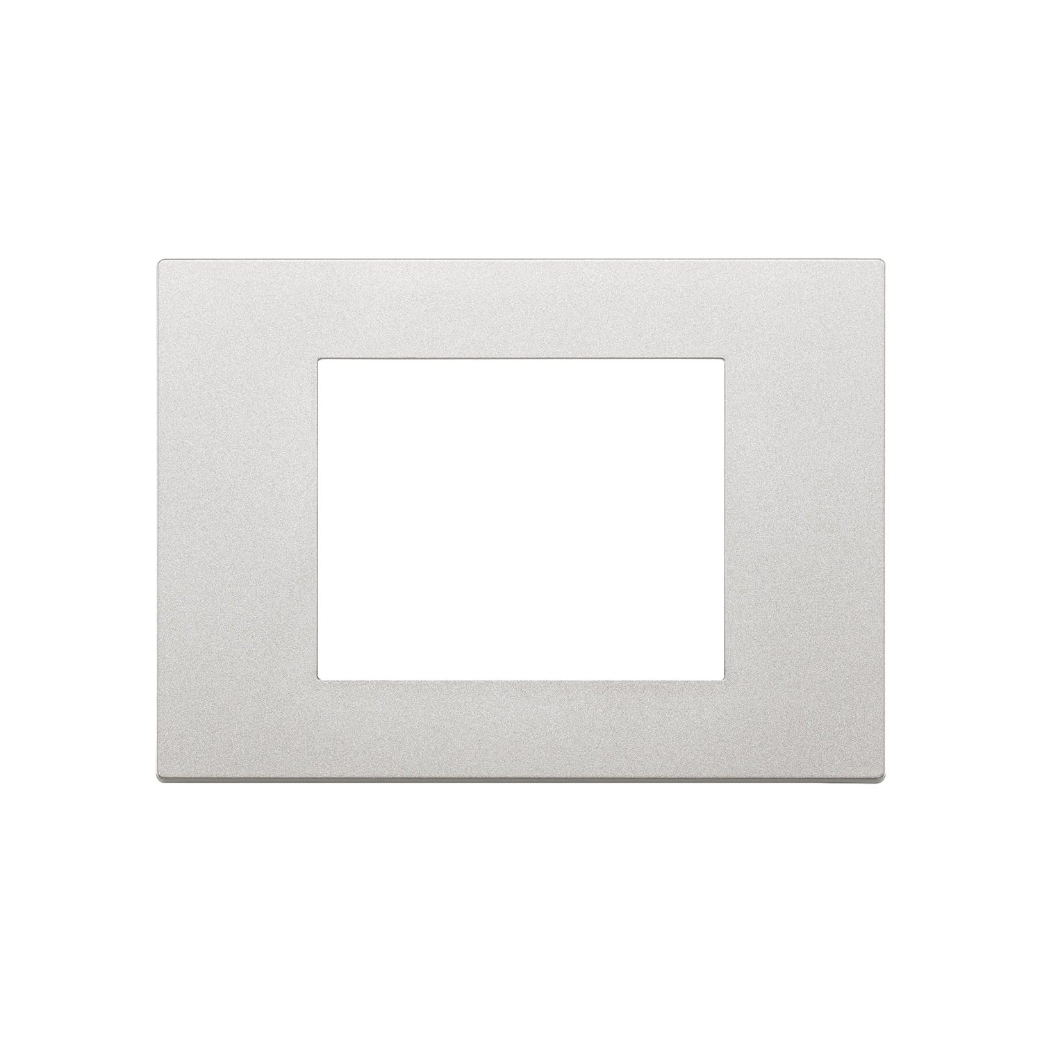 PLACA VIMAR LINEA 3 MÓDULOS TECNO BARNIZ PLATA (30653.20)