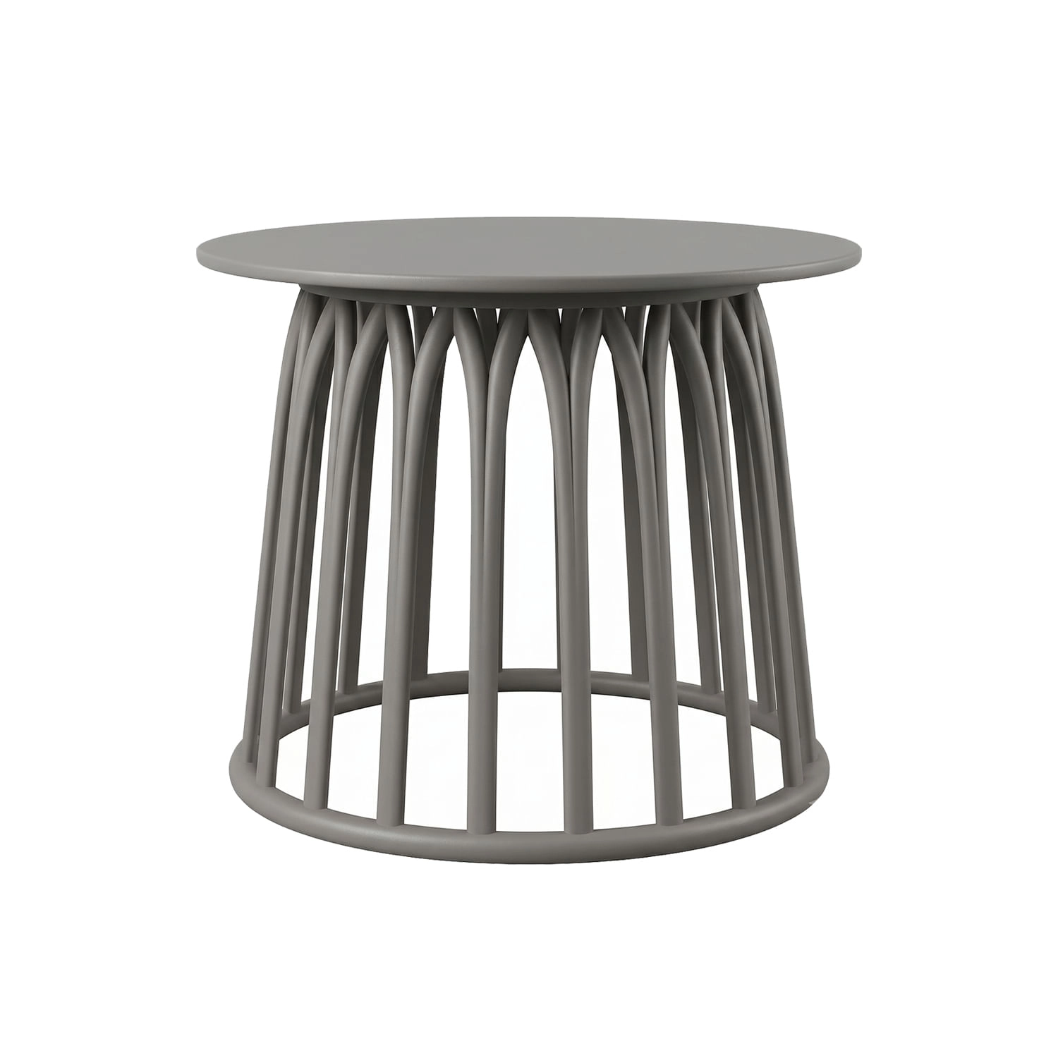MESA LATERAL LED STUDIO COLUMBA GRIS CÁLIDO