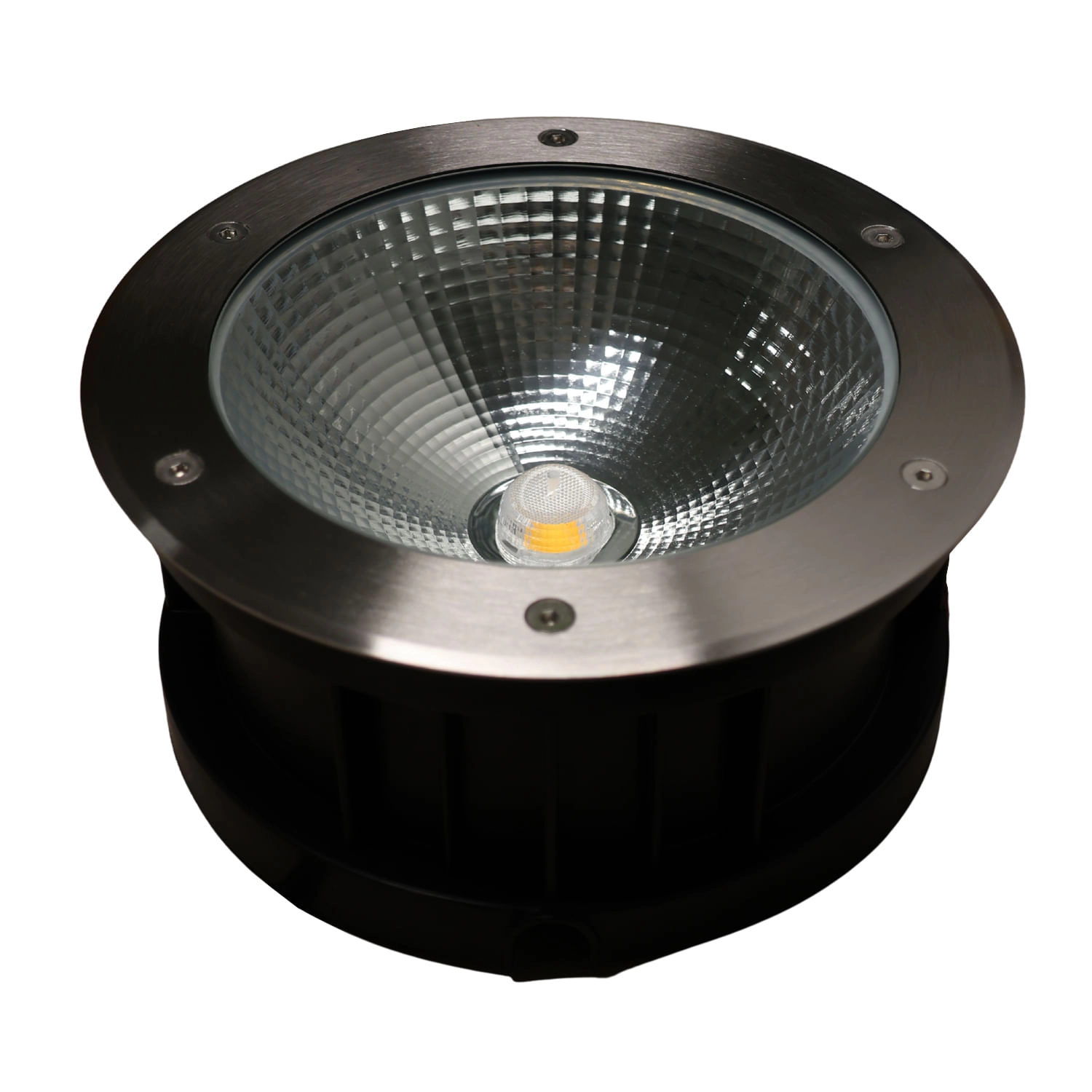 EMBUTIDO DE PISO LED STUDIO REDONDO COB 20W LUZ CÁLIDA (3000K) IP67 ALUMINIO