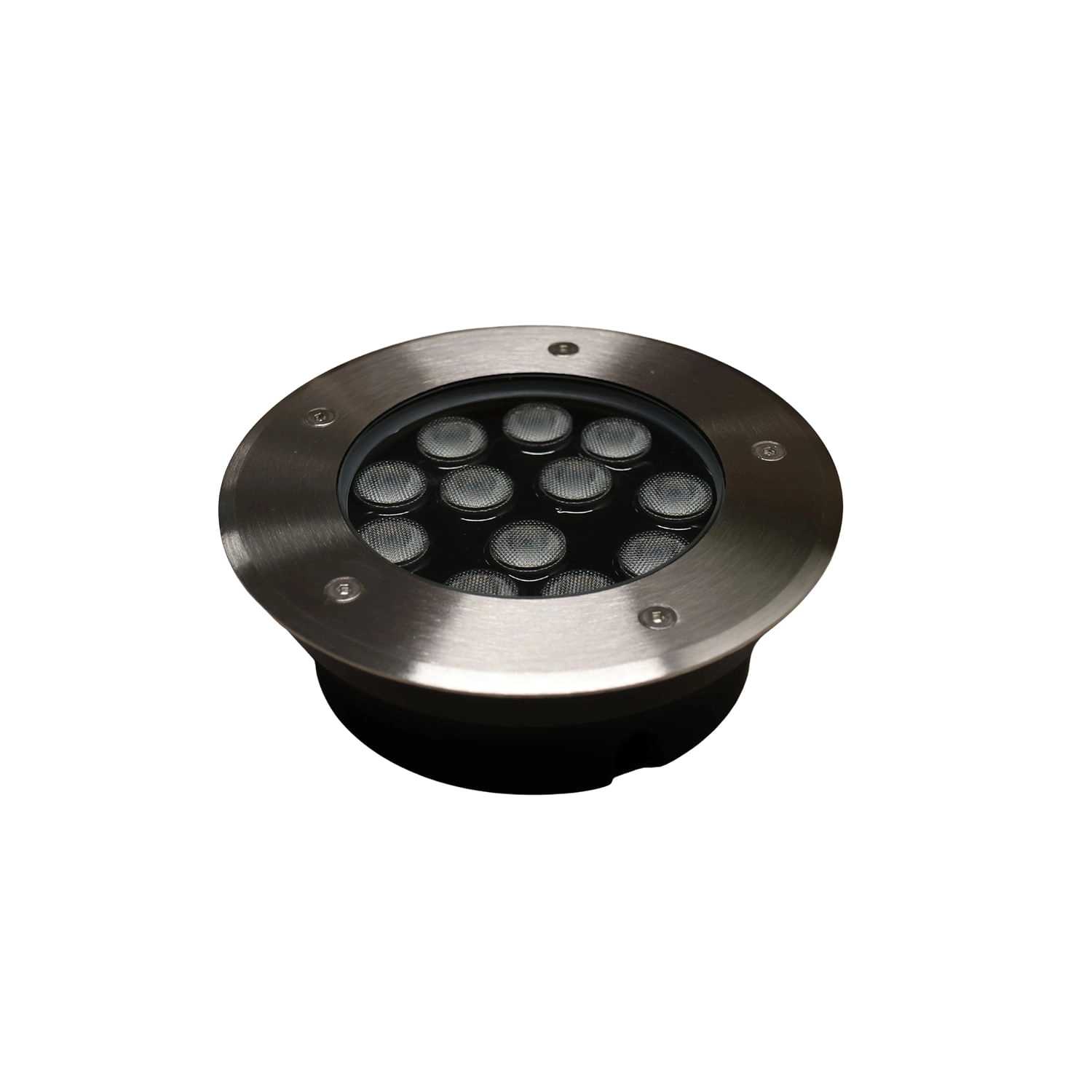 EMBUTIDO DE PISO LED STUDIO REDONDO COB 12W LUZ CÁLIDA (3000K) IP67 ALUMINIO