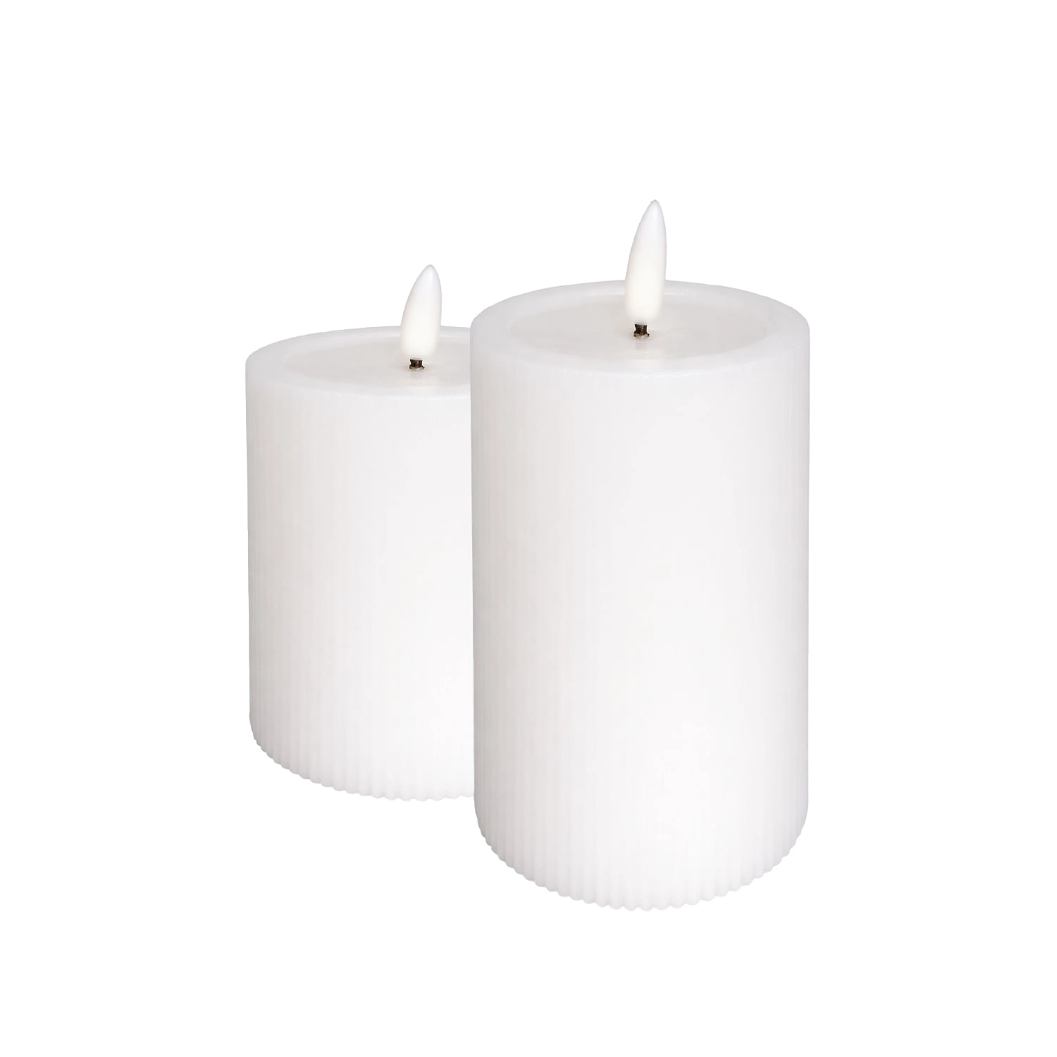 PACK VELAS LED STUDIO COLECCIÓN CERA AUTÉNTICA USB-C 0.12W LUZ CÁLIDA (2700K) A CÁLIDA (3200K) BLANCAS