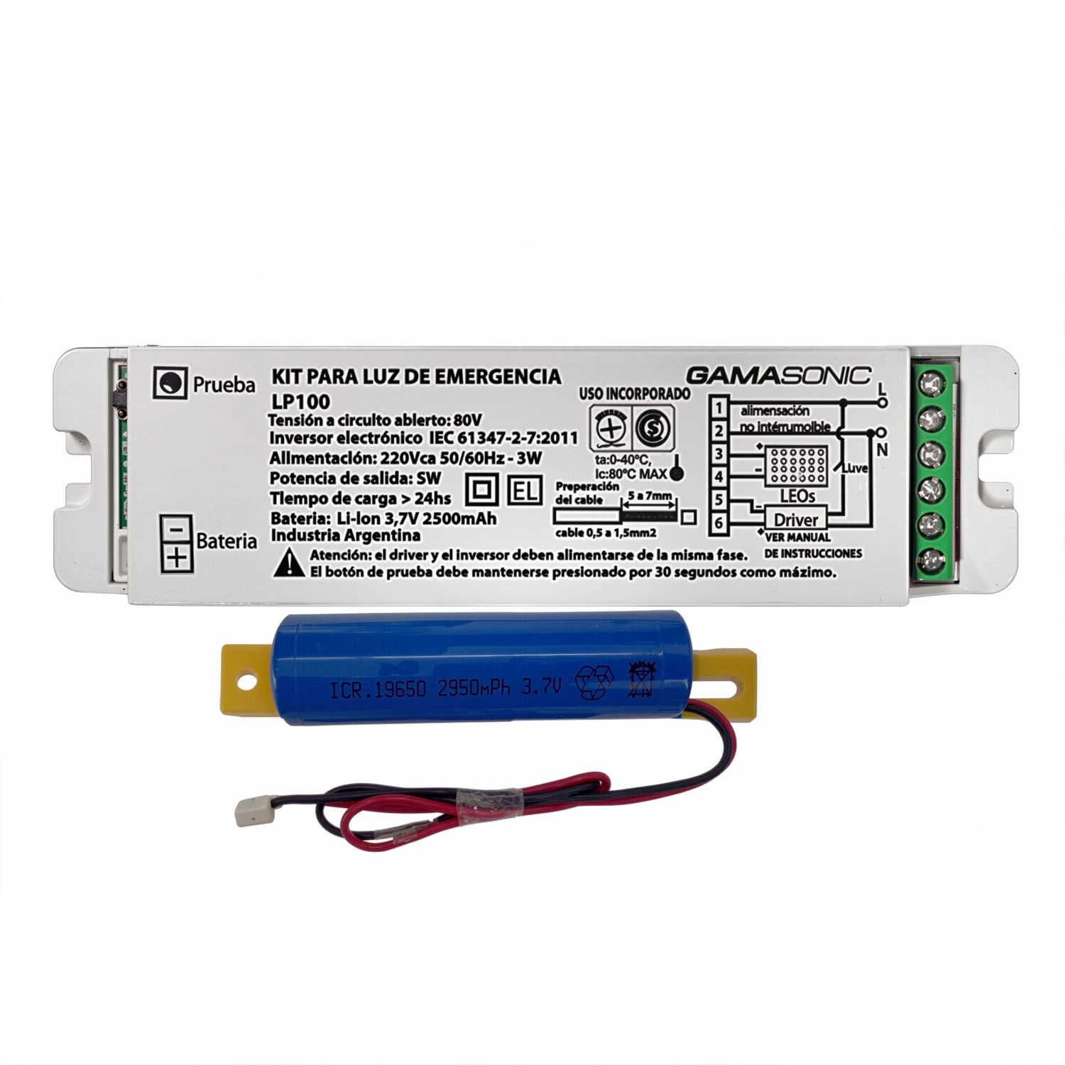 KIT DE EMERGENCIA PHILIPS APS2N 55W 220V BLANCO (919001001886)
