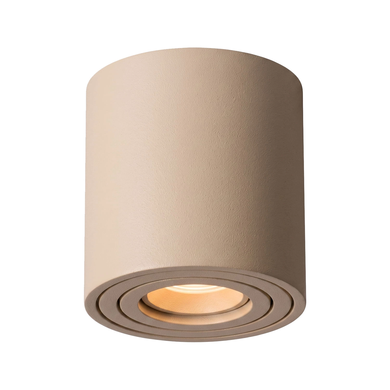 FOCO SOBREPUESTO LED STUDIO SIMPLE REDONDO DIRIGIBLE (SIN AMPOLLETA GU10) BEIGE