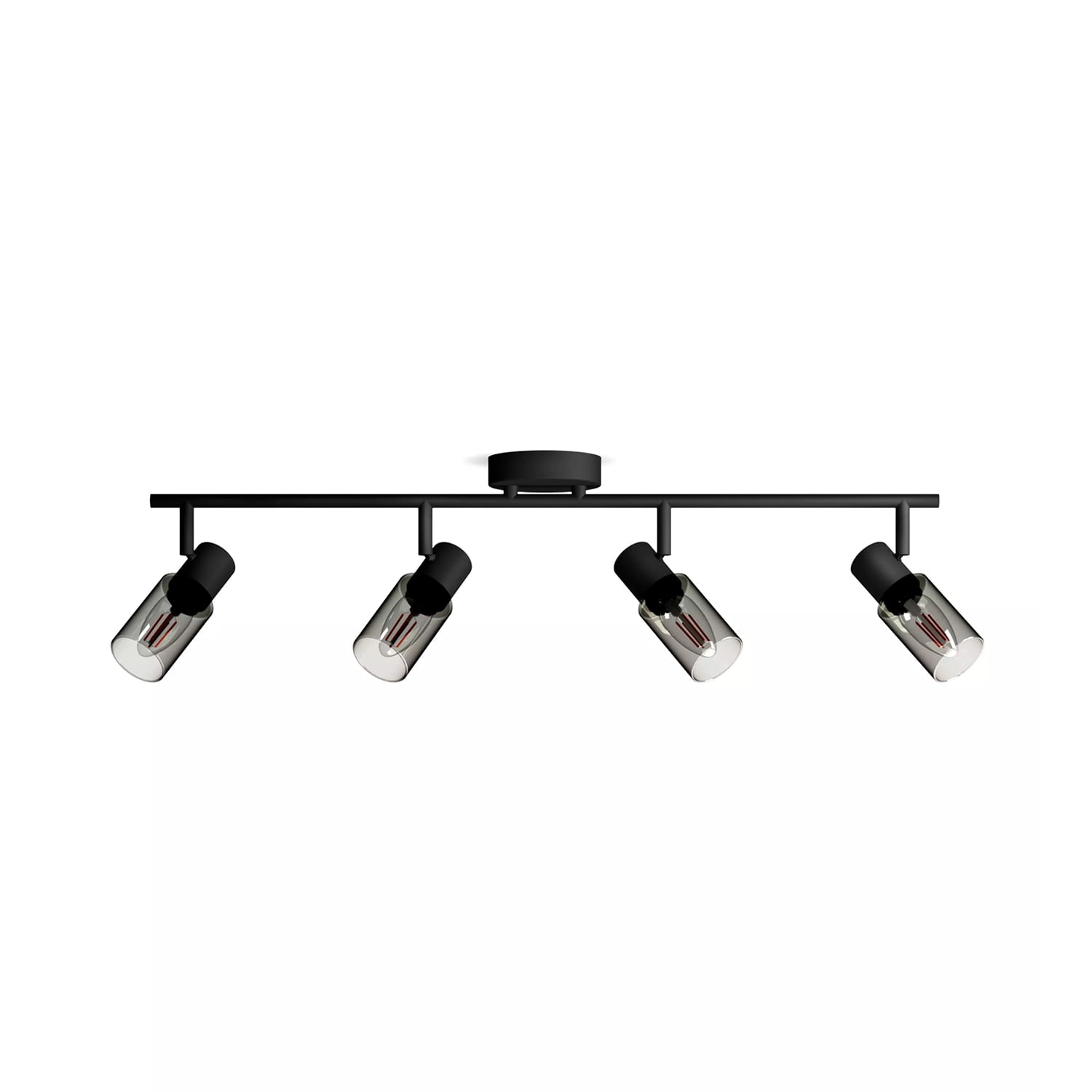 APLIQUÉ CIELO / MURO PHILIPS PALMS CUÁDRUPLE (SIN AMPOLLETAS E14) NEGRO (929004105301)