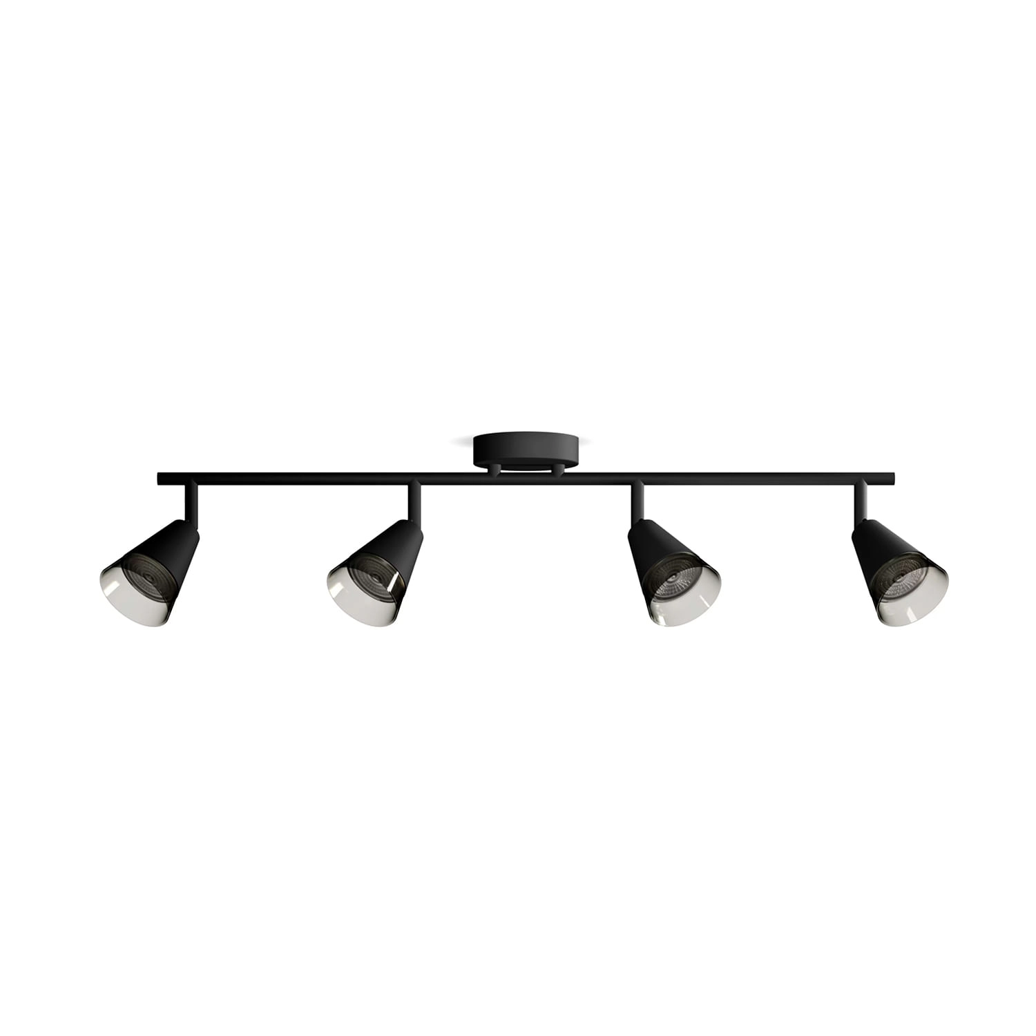 APLIQUÉ CIELO / MURO PHILIPS CLEFT CUÁDRUPLE (SIN AMPOLLETAS GU10) NEGRO (929004108801)