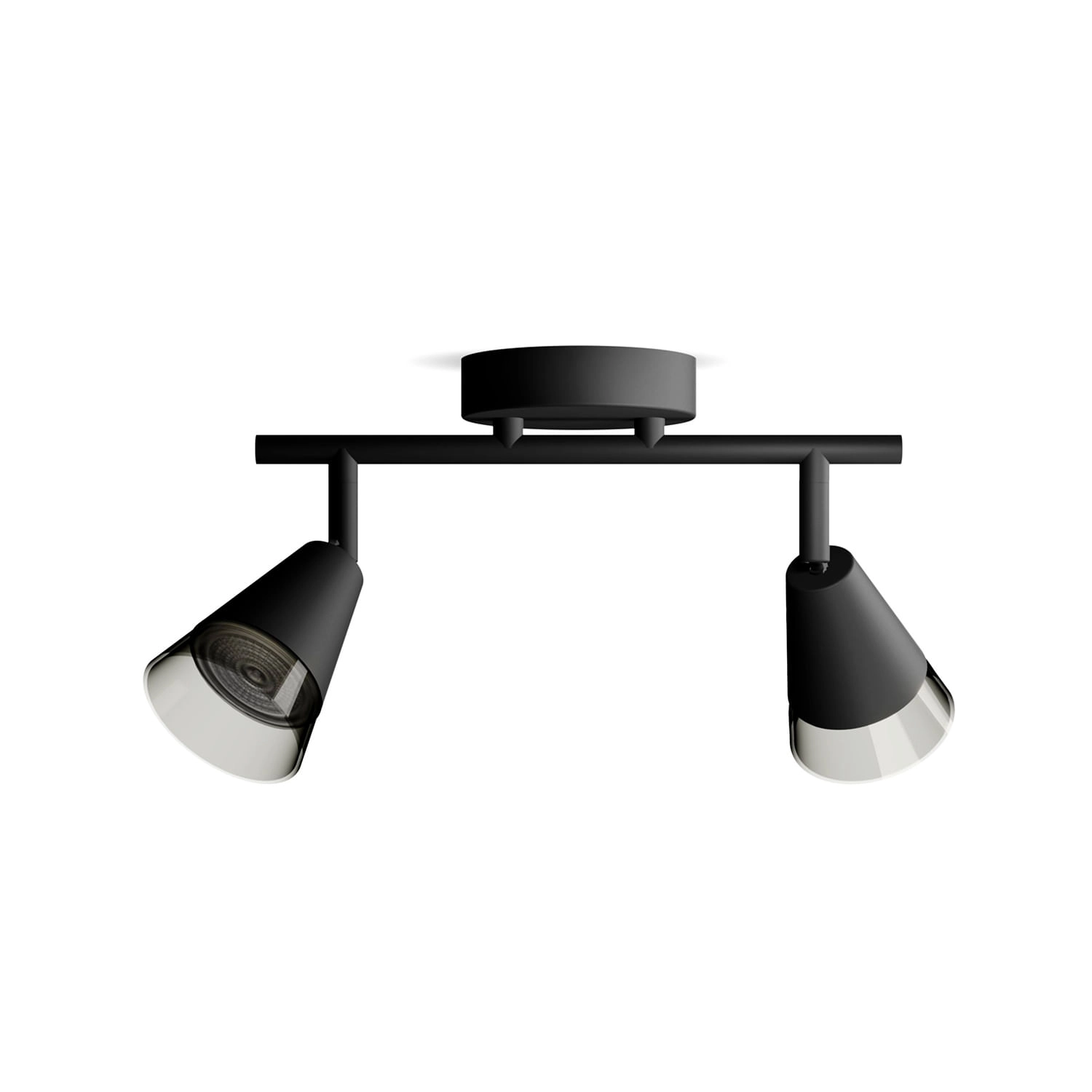 APLIQUÉ CIELO / MURO PHILIPS CLEFT DOBLE (SIN AMPOLLETAS GU10) NEGRO (929004108601)